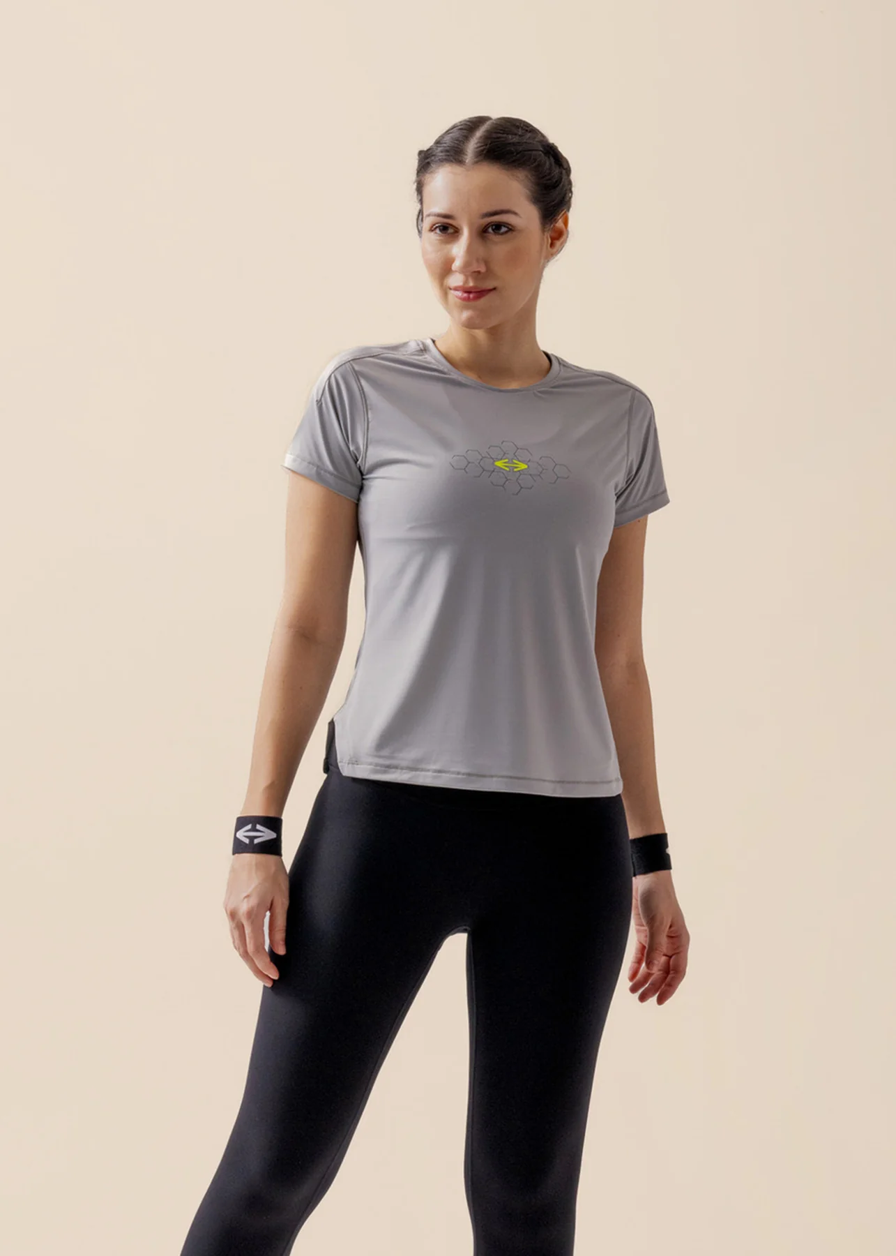 GrafeSTRCH Workout Tee - Grey - Image 2
