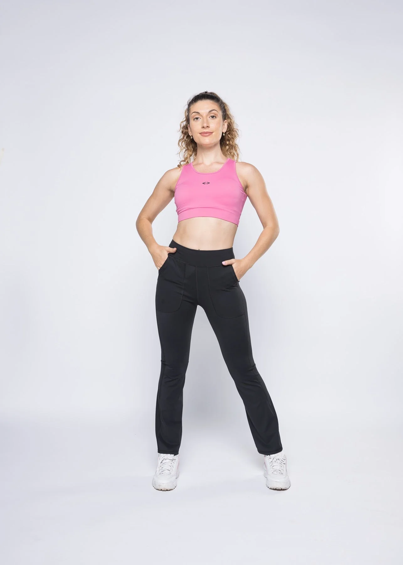 Women Gym Flare Pants - Black