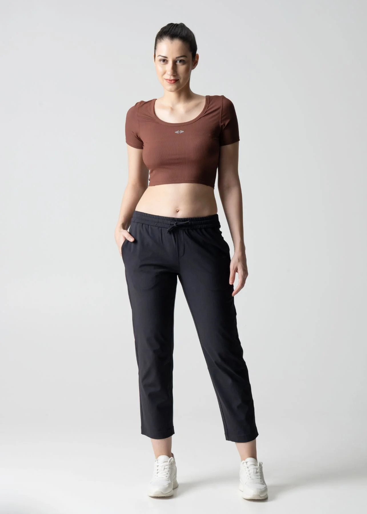 Women Gym Straight Pants - Black - Image 3