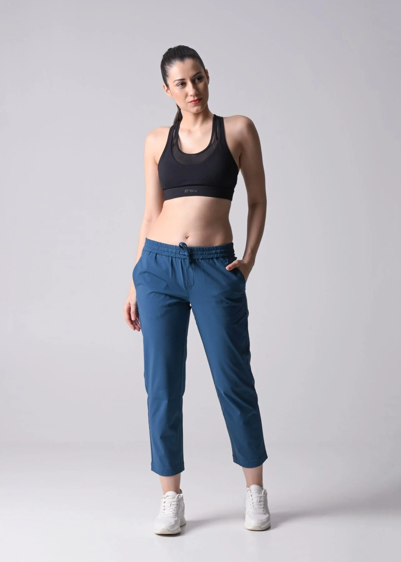 Women Gym Straight Pants - Teal