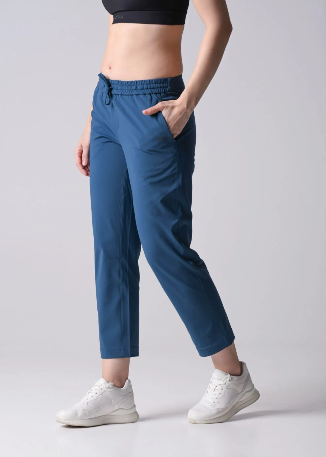 Women Gym Straight Pants - Teal - Image 3