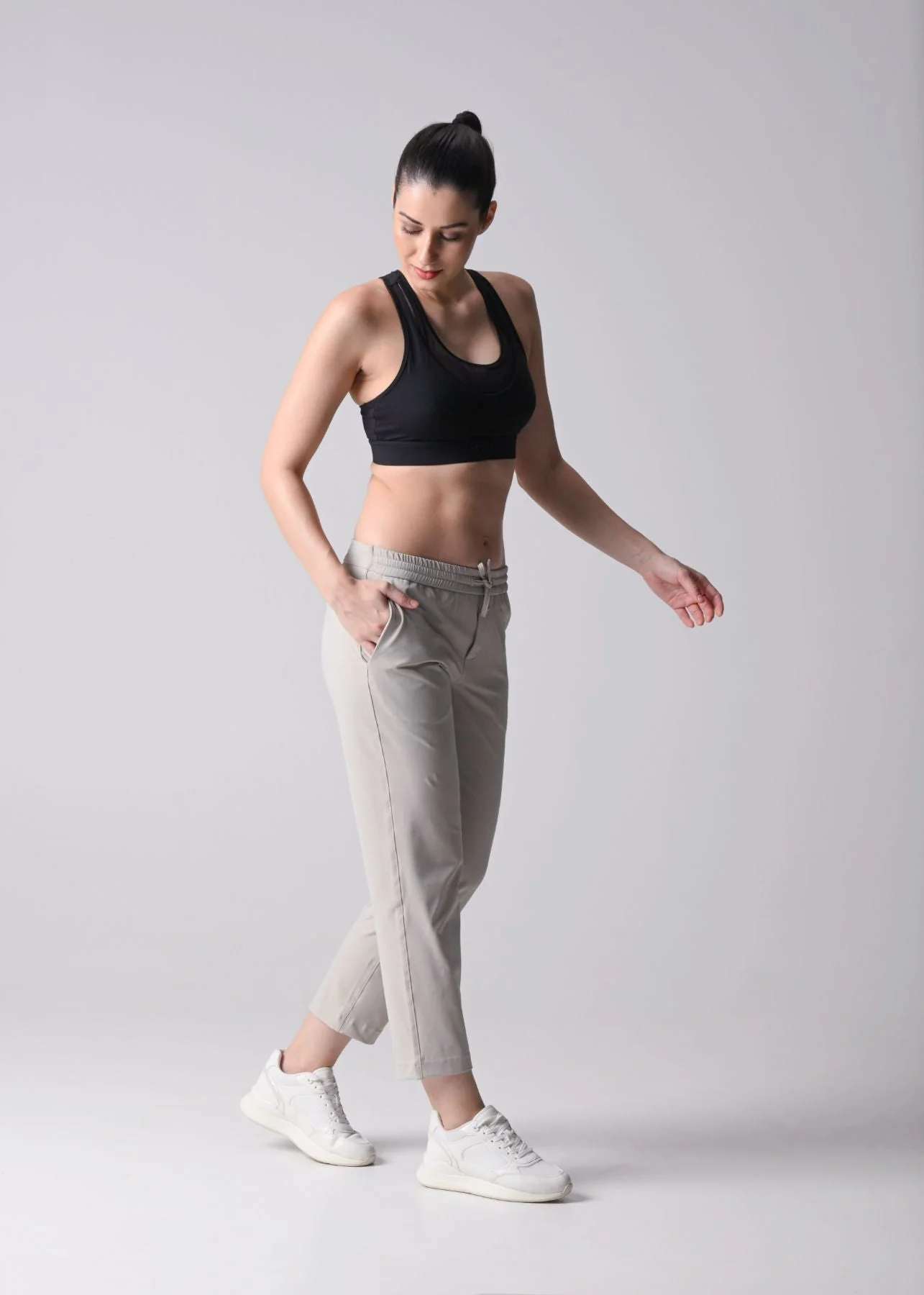 Women Gym Straight Pants - White - Image 4