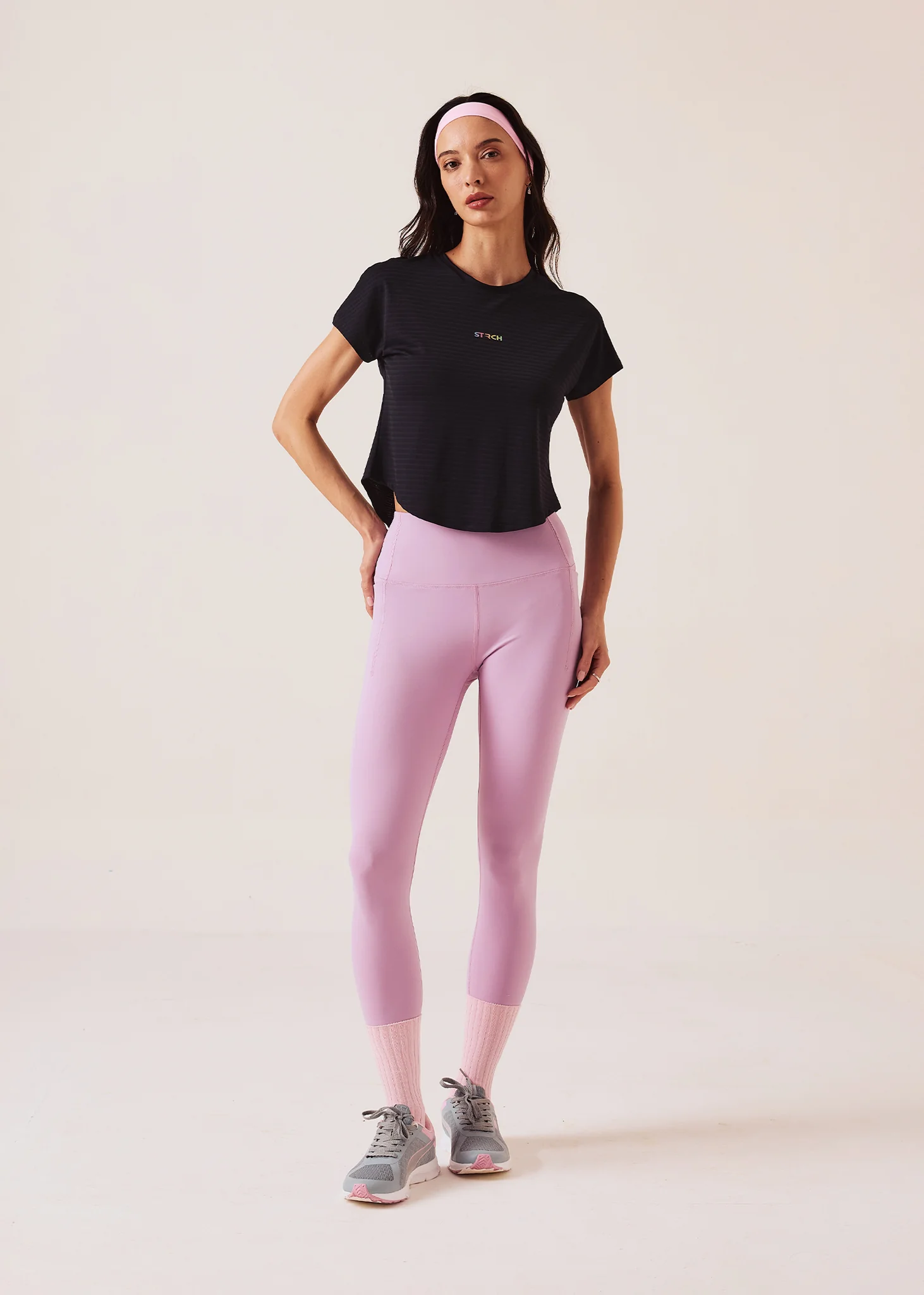 Women Gym-to-Yoga High Waist Leggings - Lavender - Image 2