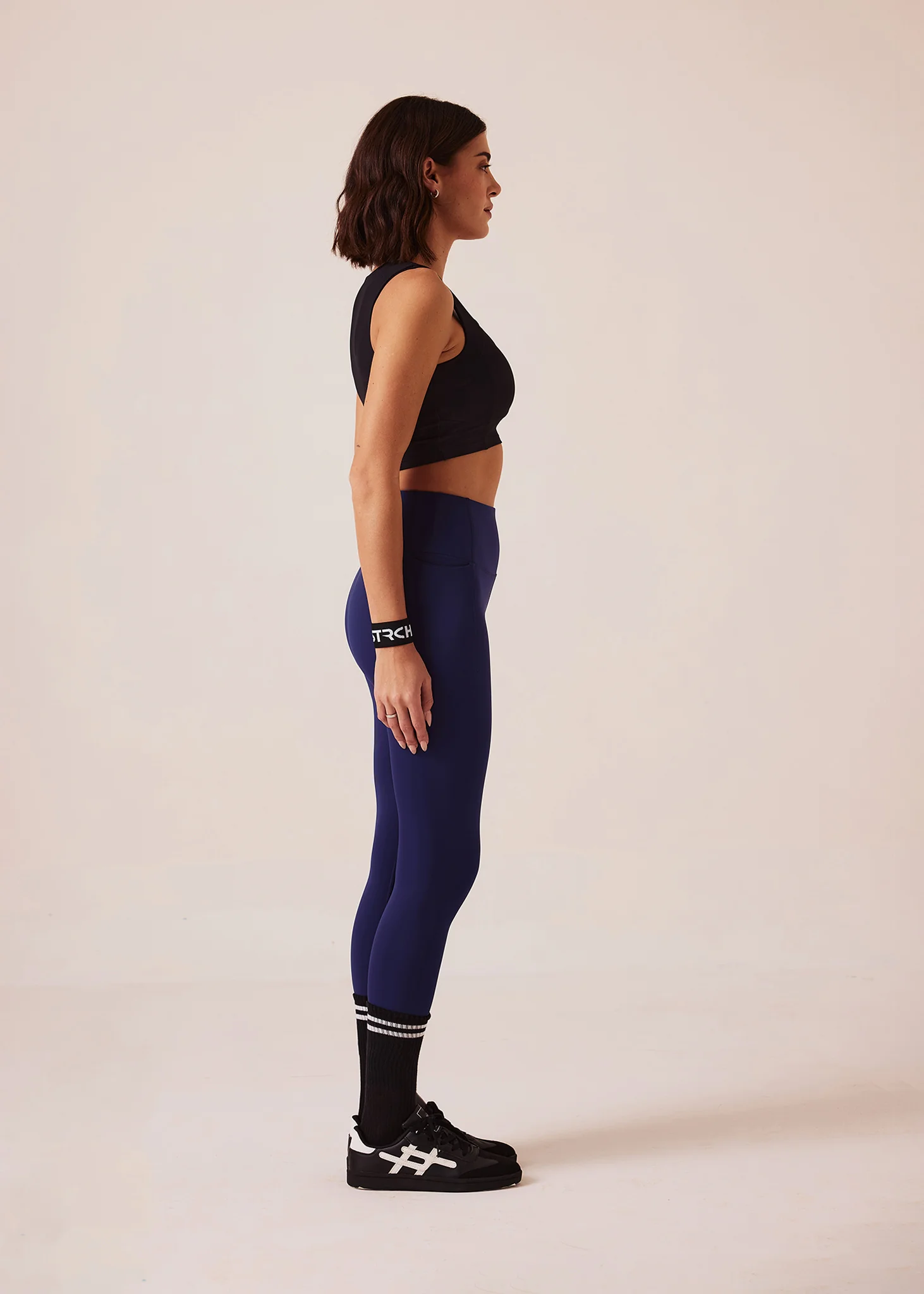 Women Gym-to-Yoga High Waist Leggings - Navy - Image 4