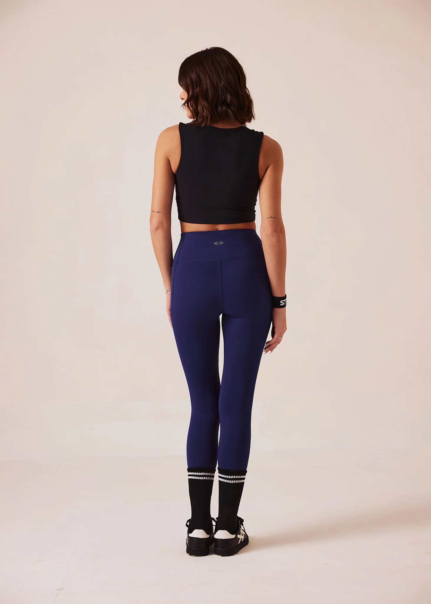 Women Gym-to-Yoga High Waist Leggings - Navy - Image 6
