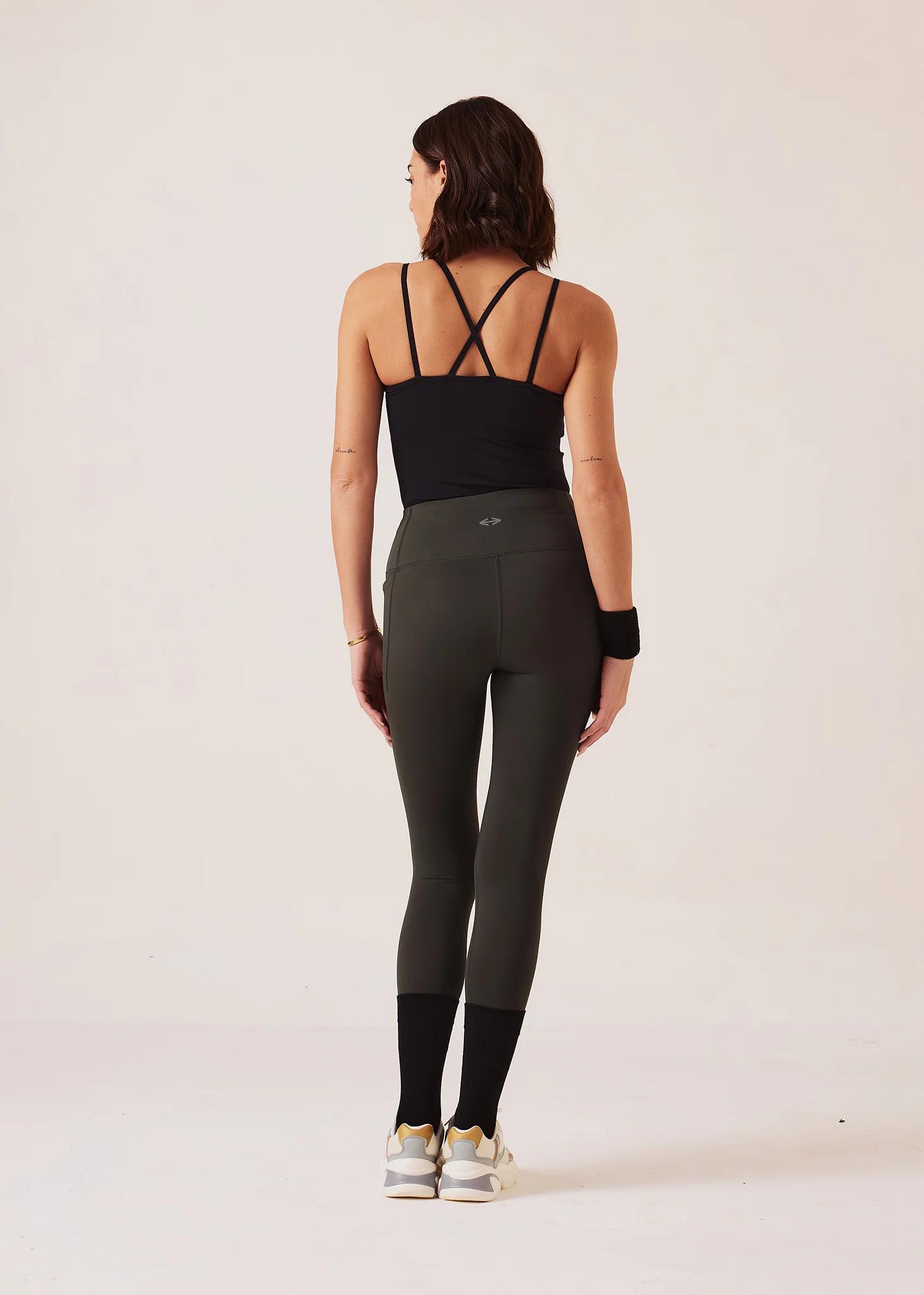 Women Gym-to-Yoga High Waist Leggings - Olive - Image 6