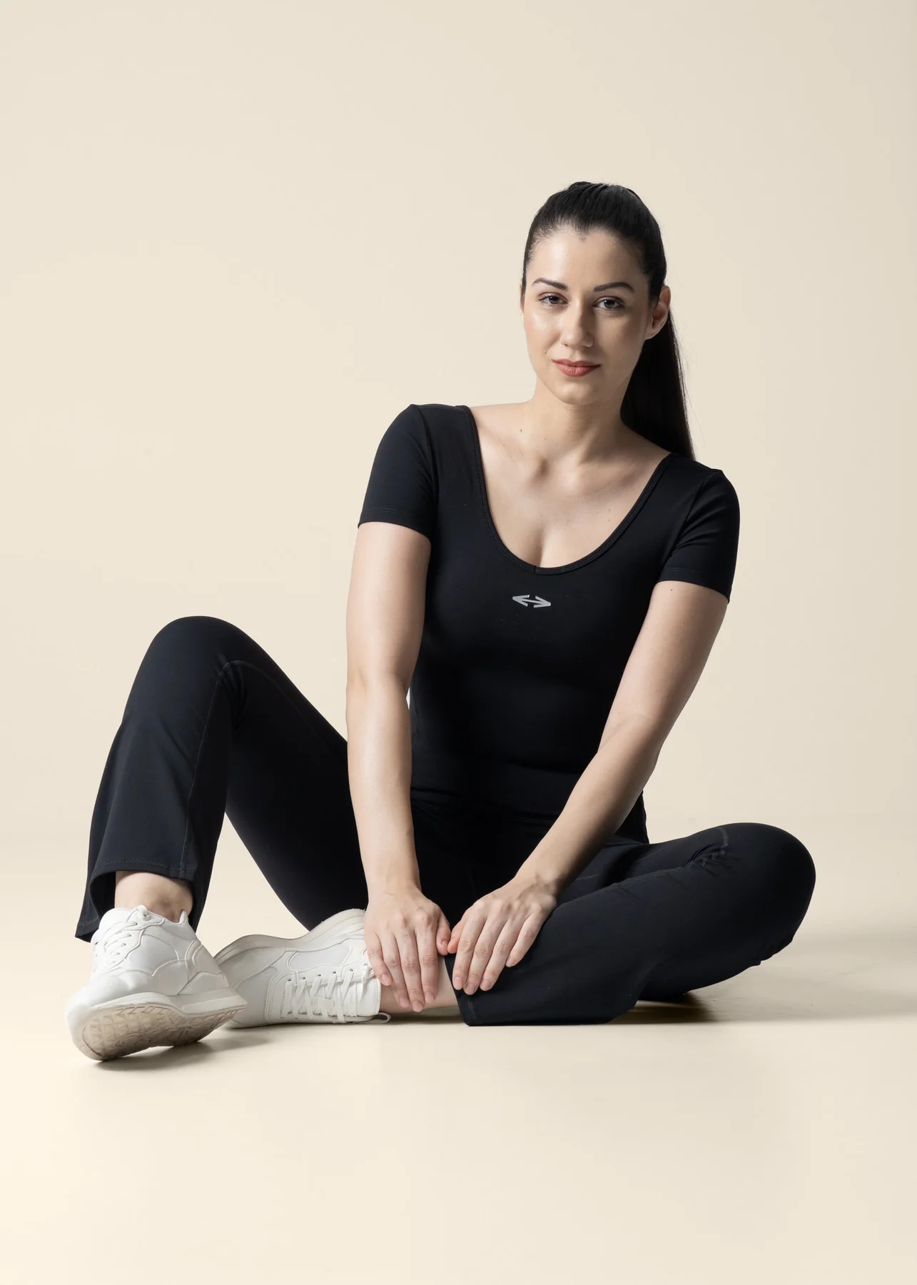 Strch Flex Crop Top - Black - Image 4
