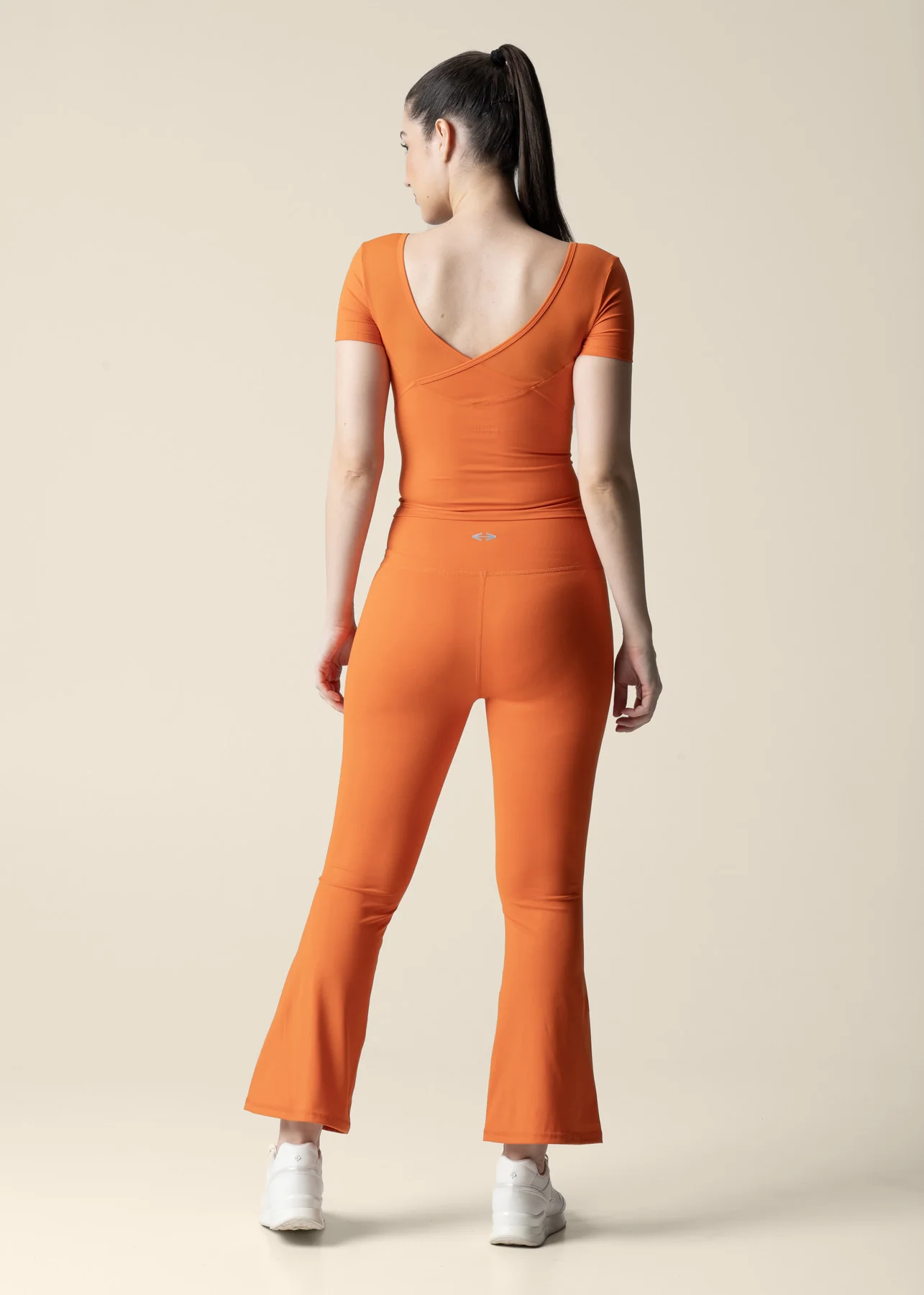 Strch Flex Crop Top - Orange - Image 4