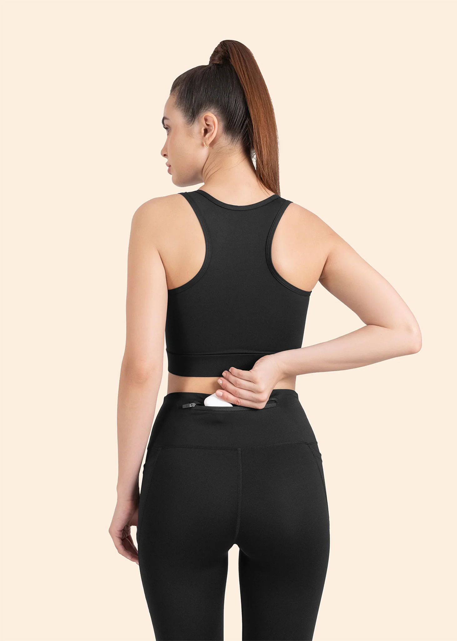StrchFlex High rise Flare Leggings - Black - Image 7