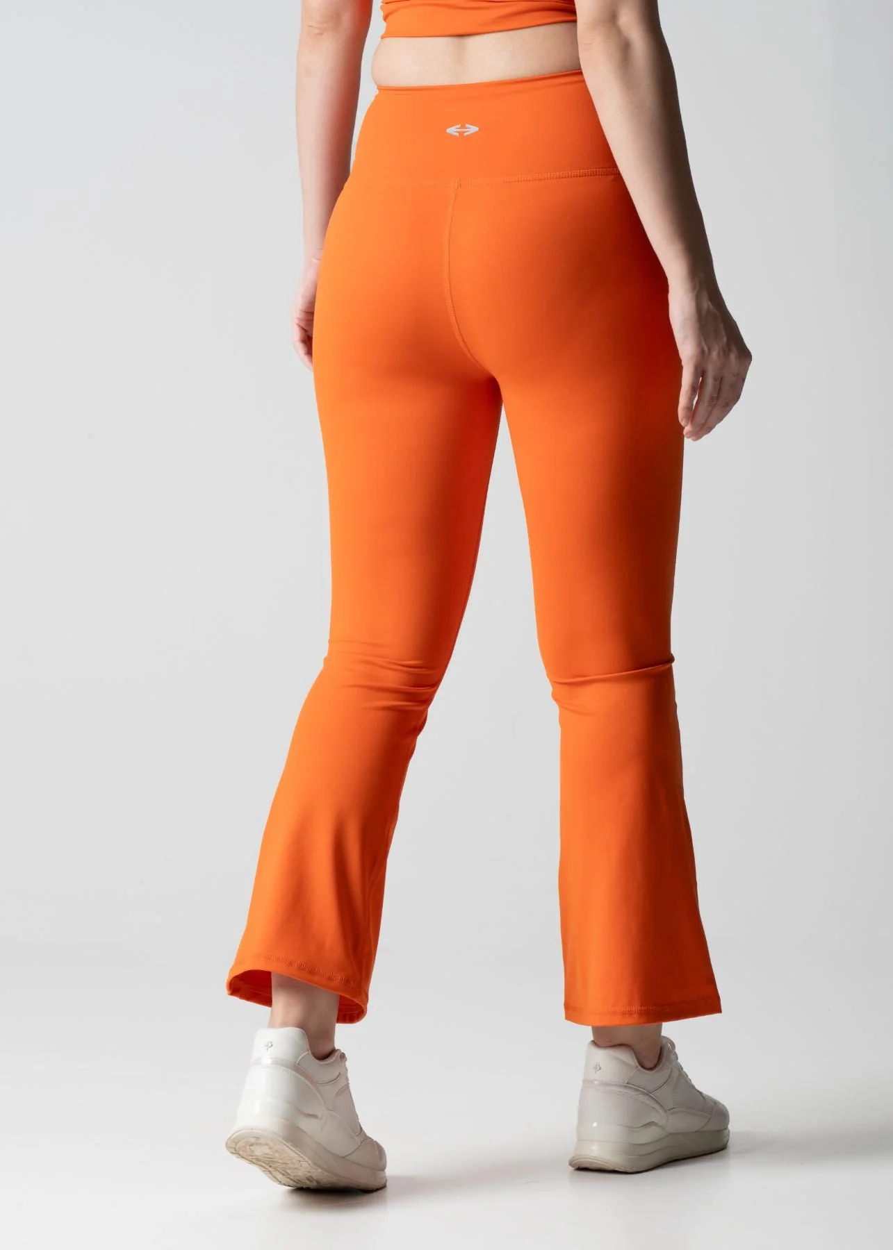 Women High Waist Bootcut Workout Leggings - Orange - Image 5
