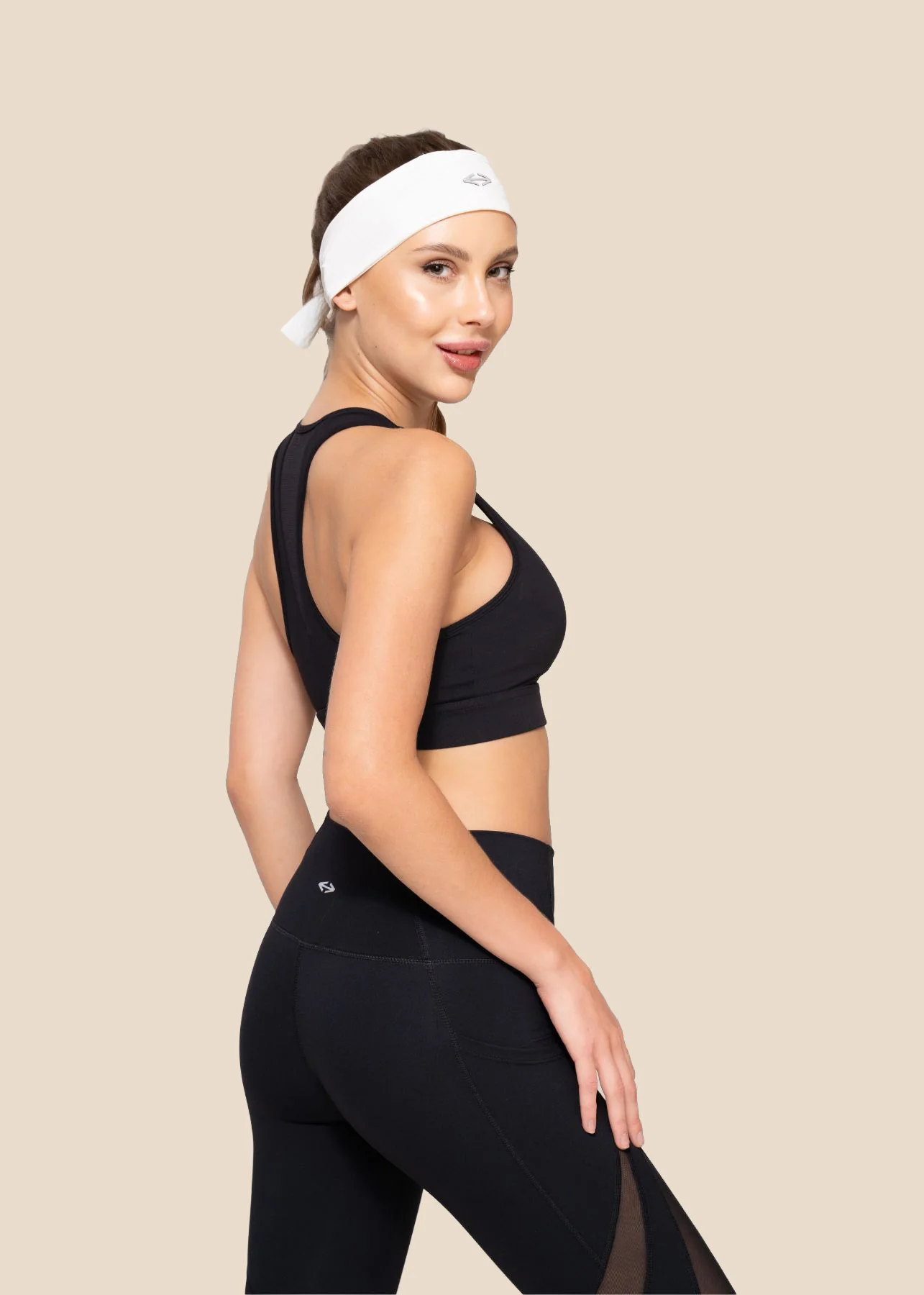 Women High Waist Capri - Black - Image 2