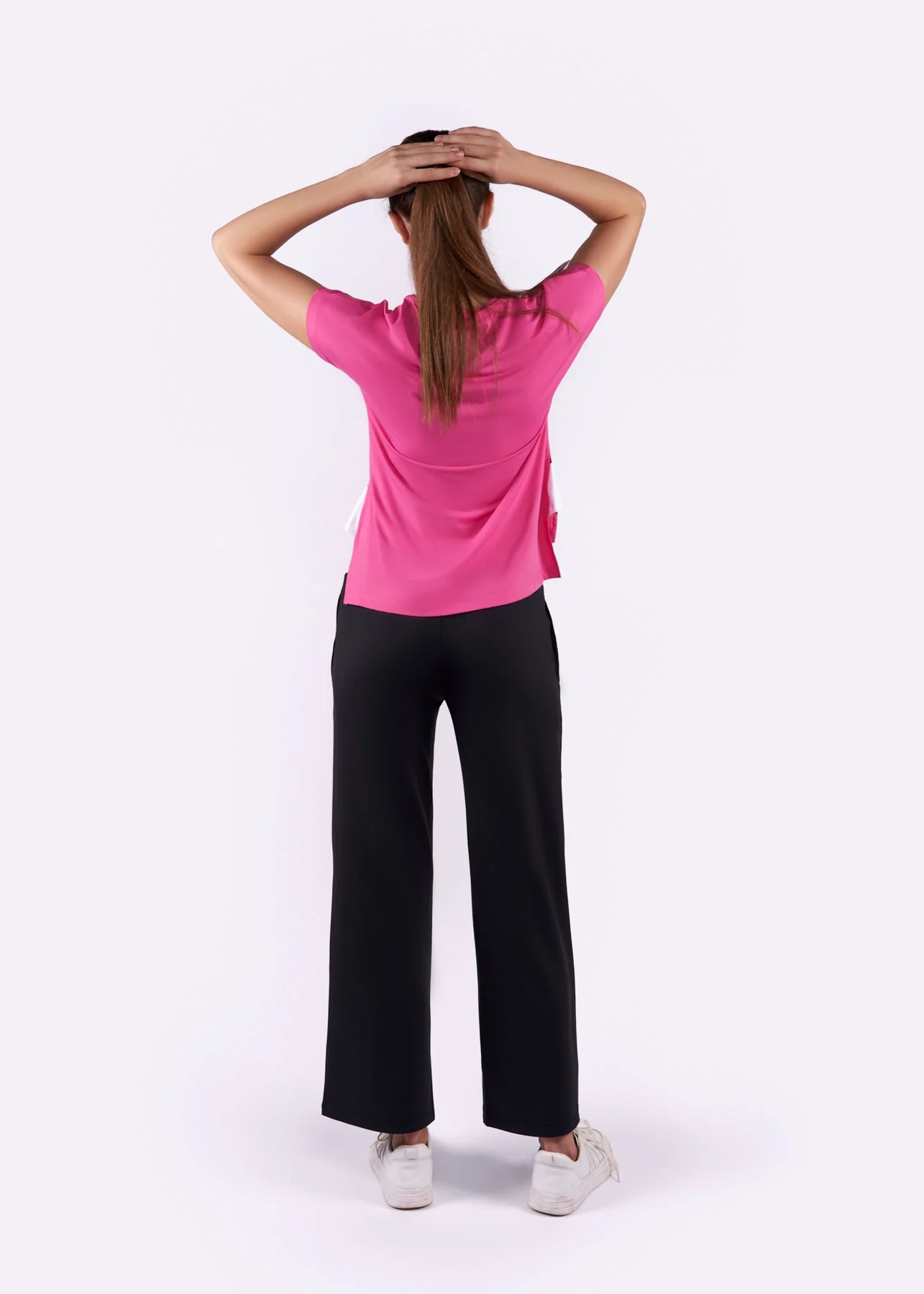 Women High Waist Flare Pants - Black - Image 3