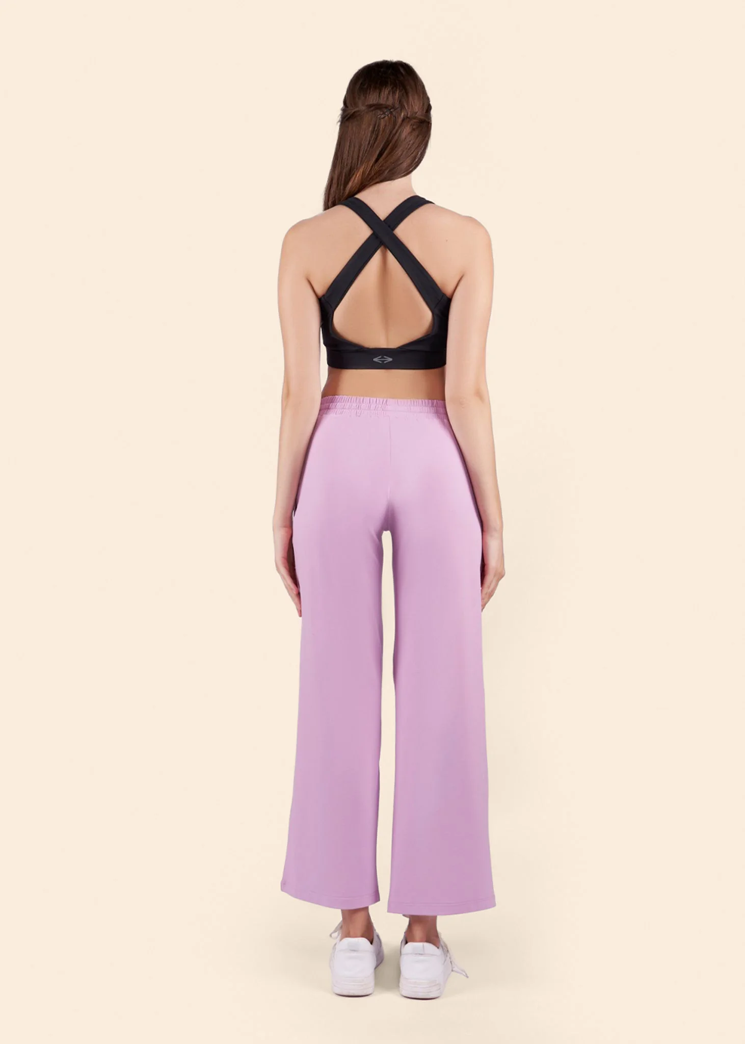 Women High Waist Flare Pants - Lavender - Image 6
