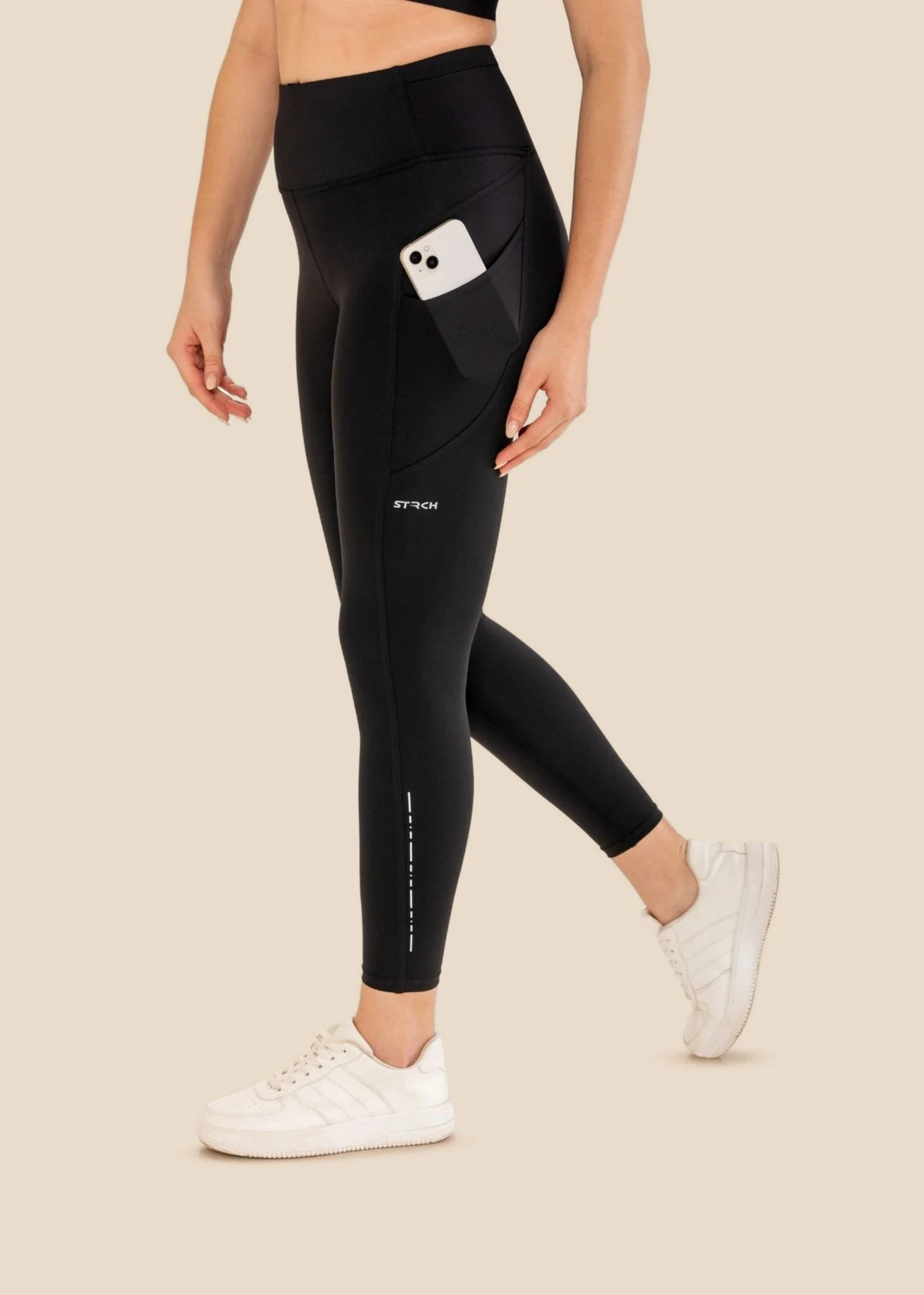 StrchFlex Performance Leggings - Black