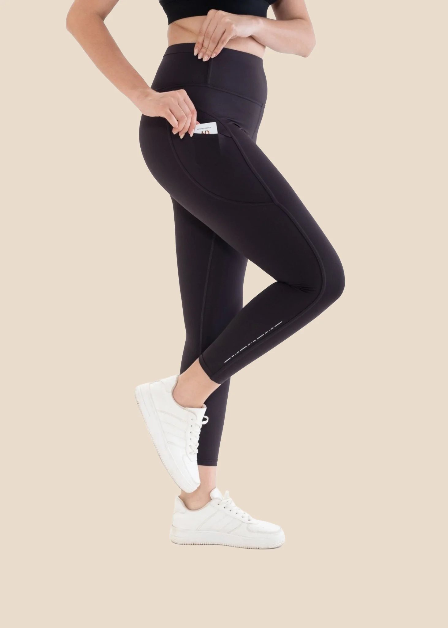 StrchFlex Performance Leggings - Coffee - Image 5