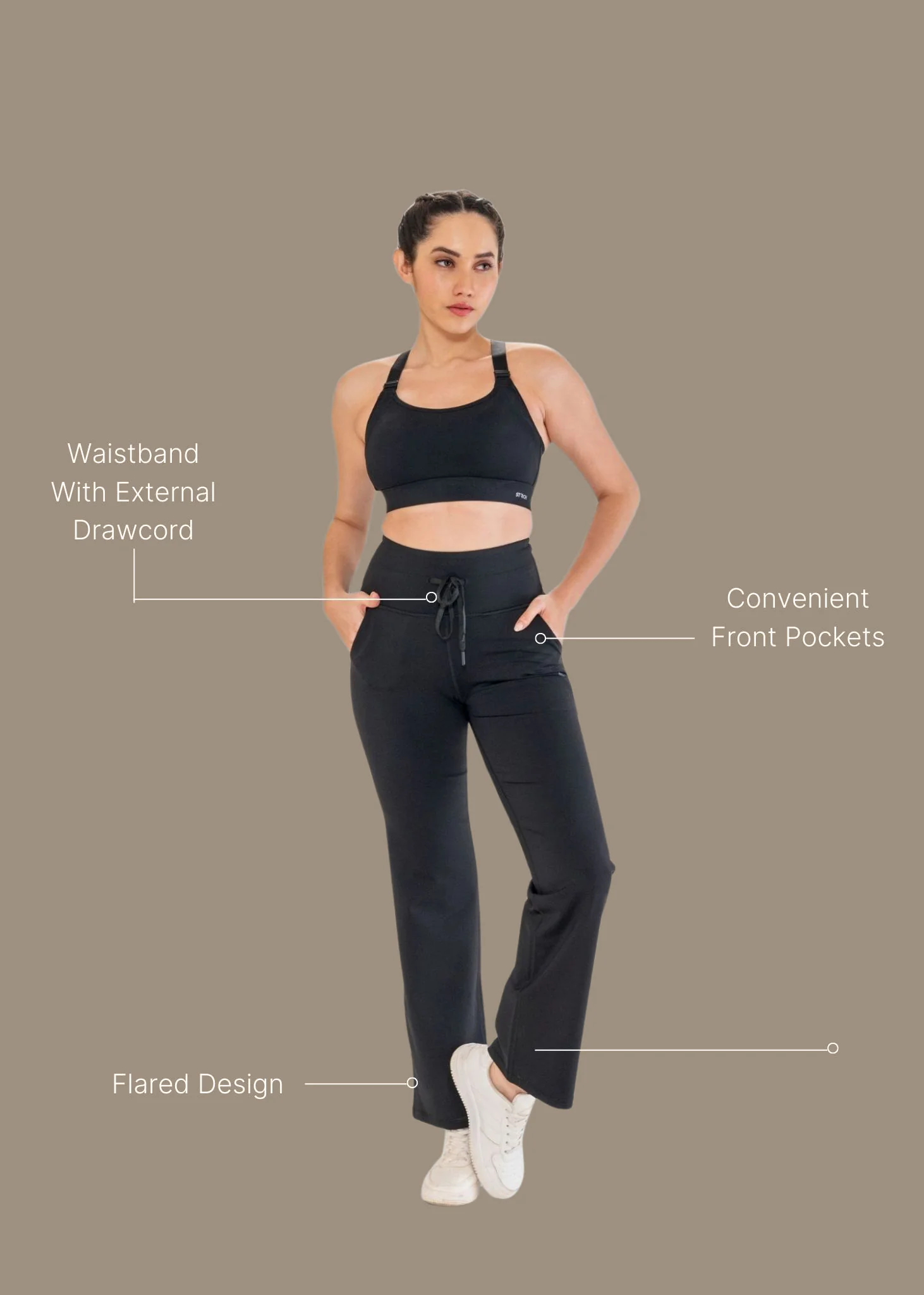 Women Light Fit Pants - Black - Image 3
