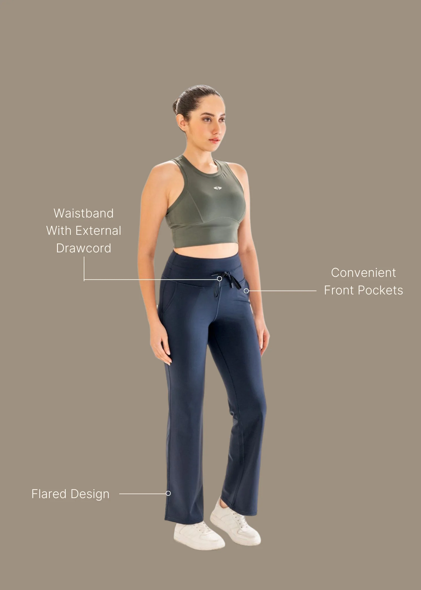 Women Light Fit Pants - Dark Blue - Image 3