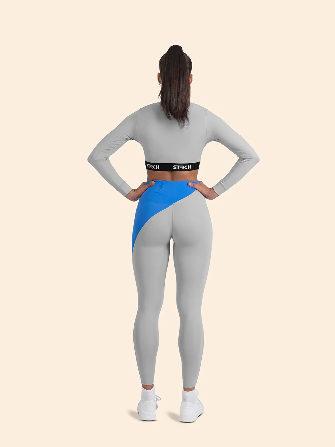 Women Lightweight Leggings - Grey - Image 5