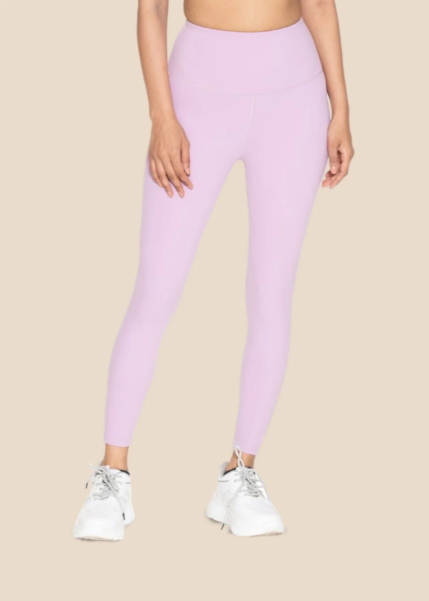 Women Mesh Leggings Lavender