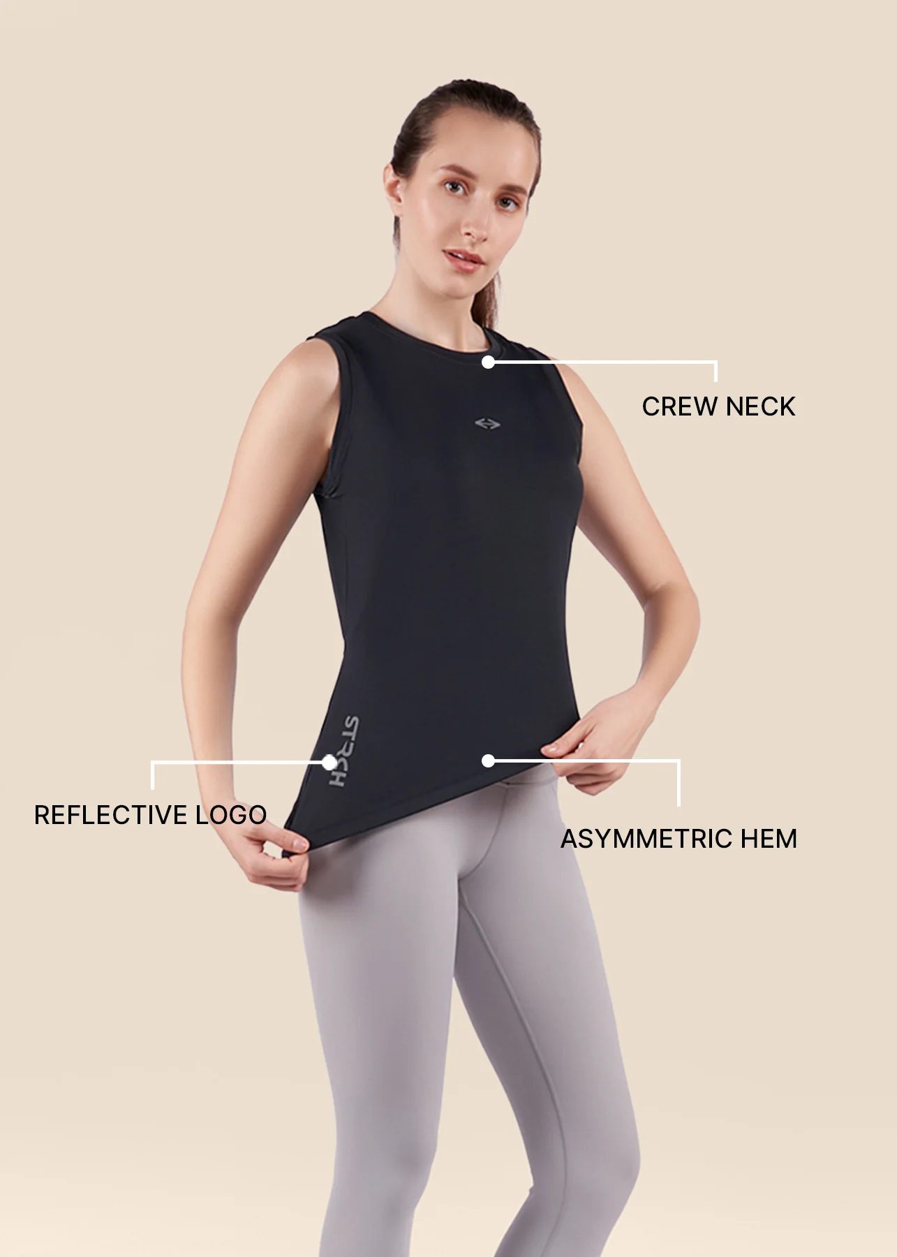 Play Core Workout Tank - Black - Image 3