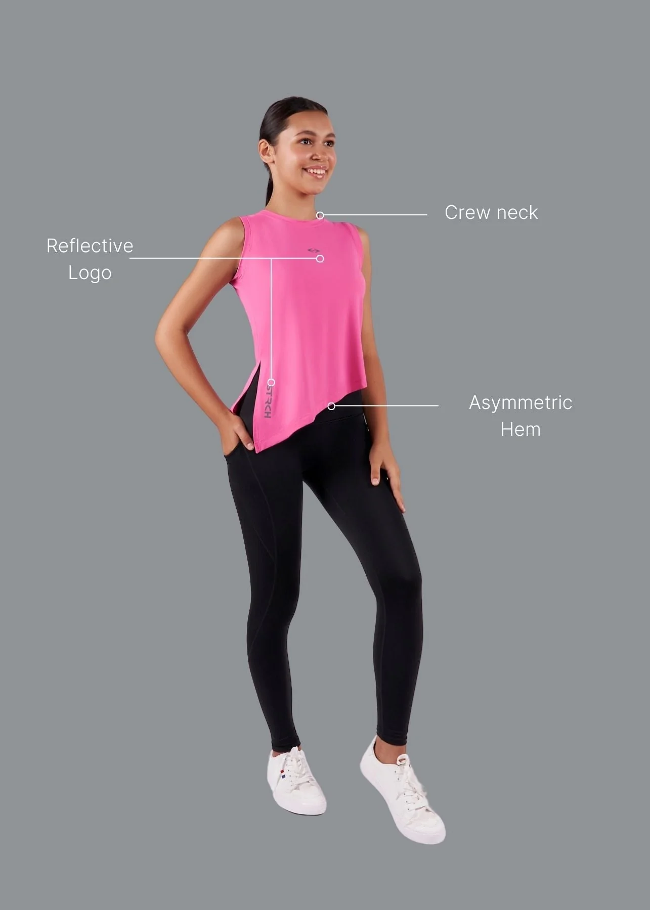 Play Core Workout Tank - Hot Pink - Image 3