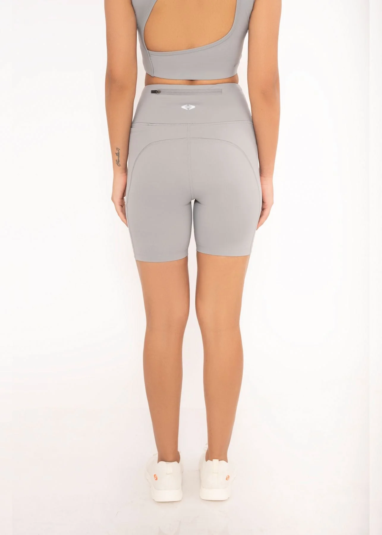 Women Multi Pocket Tights - Grey - Image 5