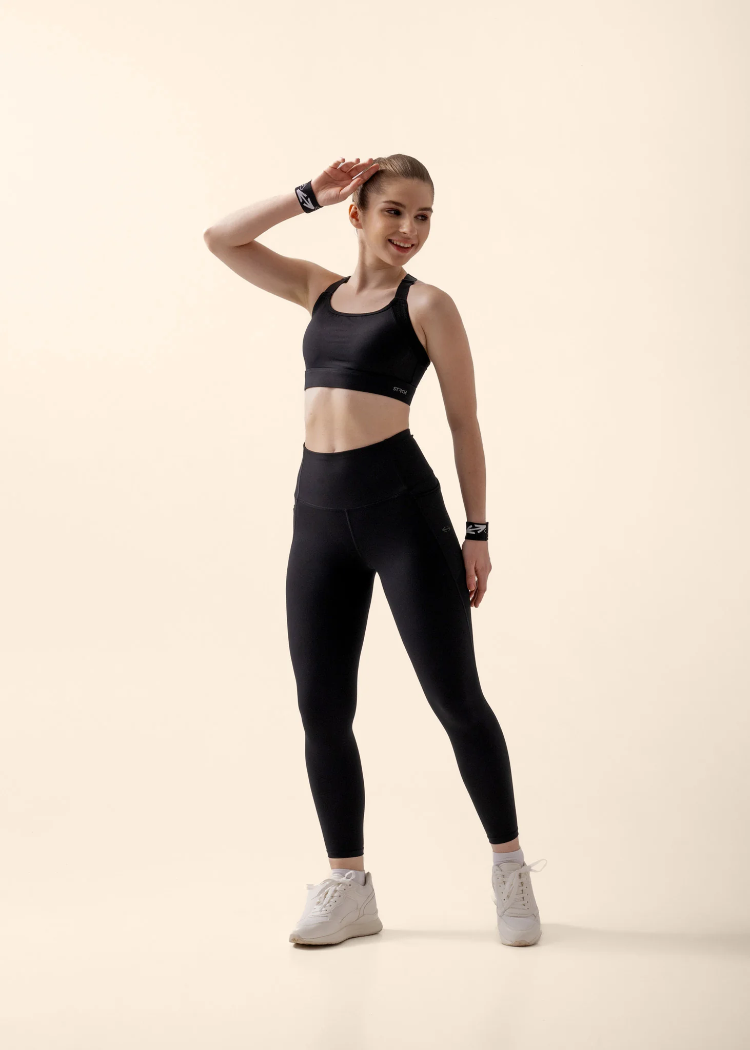 StrchFlex Power soft Leggings - Black - Image 5