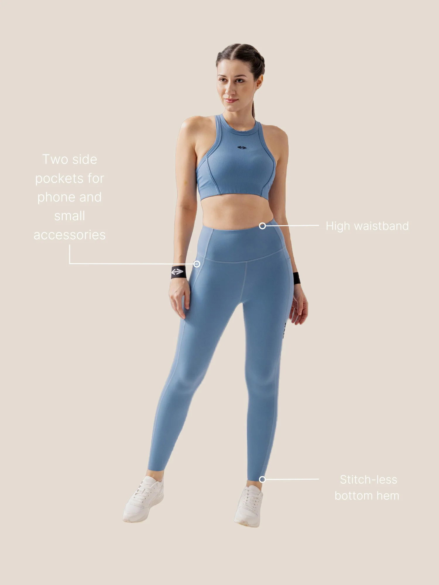 StrchFlex Performance leggings - Glacier Lake - Image 3