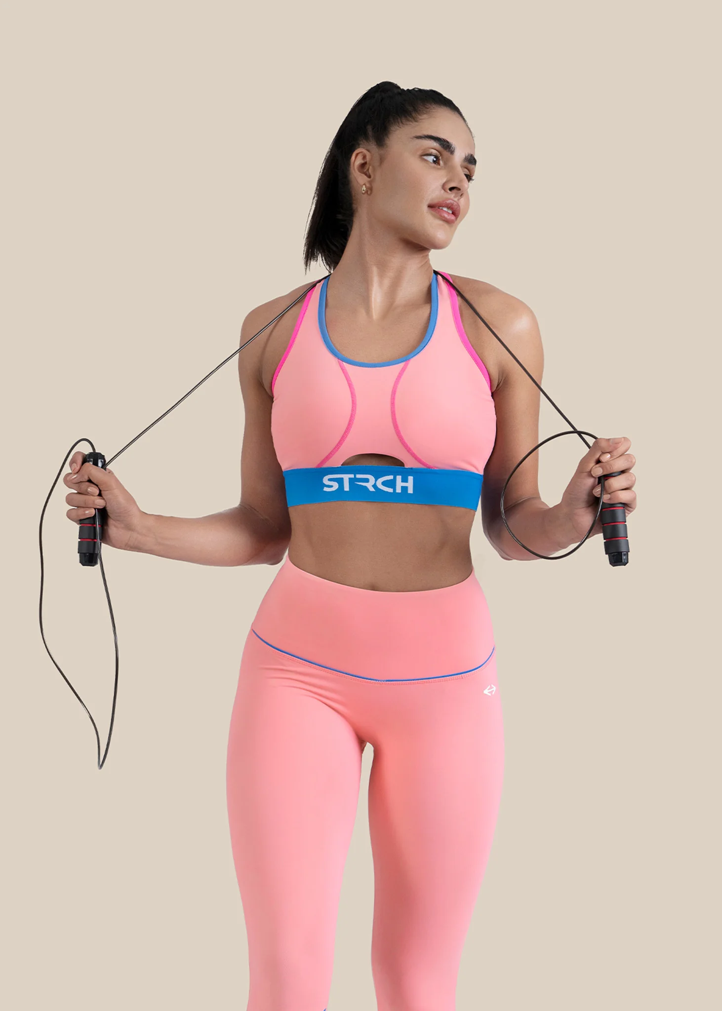 StrchFlex Light Performance Soprts bra - Pink - Image 2