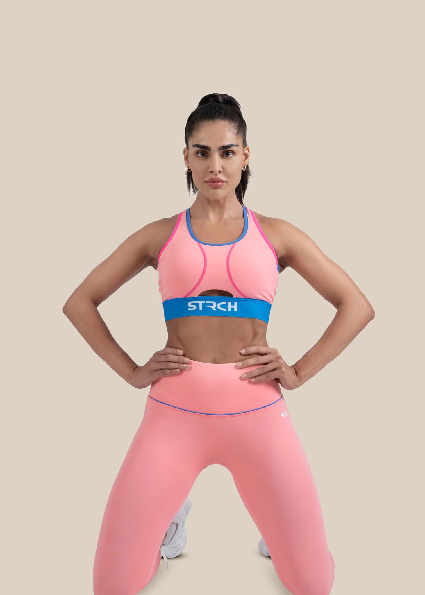 StrchFlex Light Performance Soprts bra - Pink - Image 4