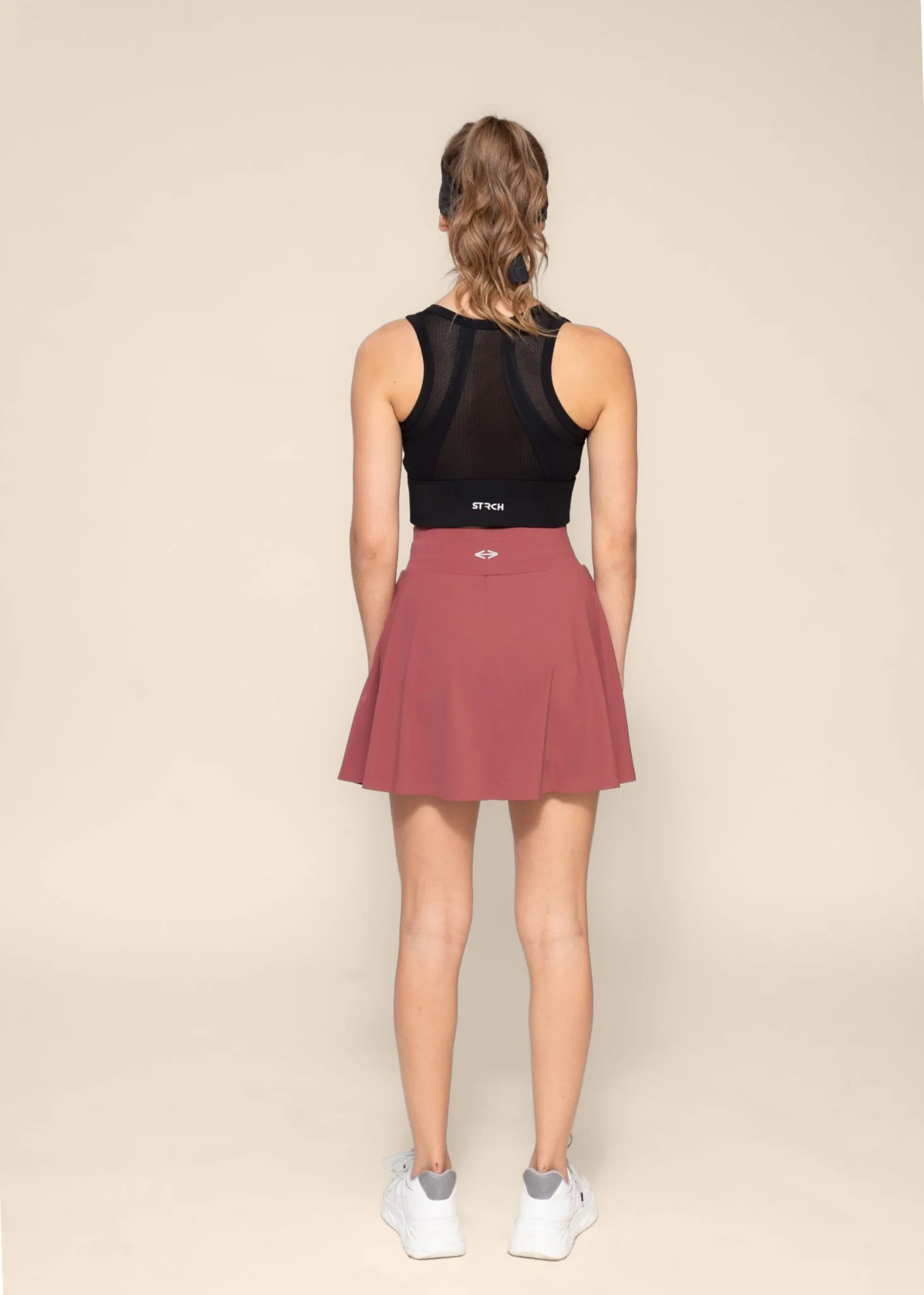 Women Pleated Skirt - Burnt Russet - Image 7