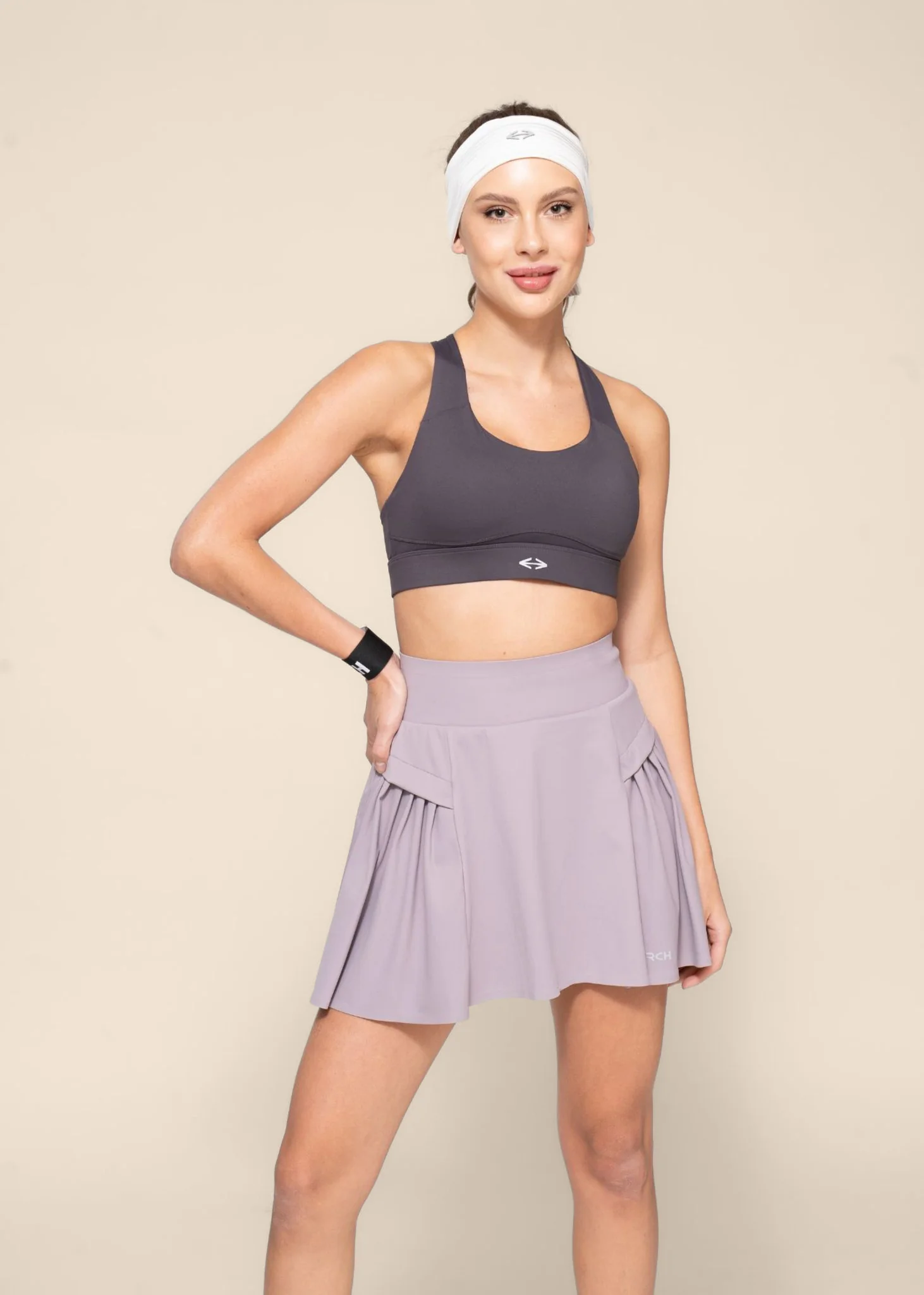 Women Pleated Skort - Purple - Image 4