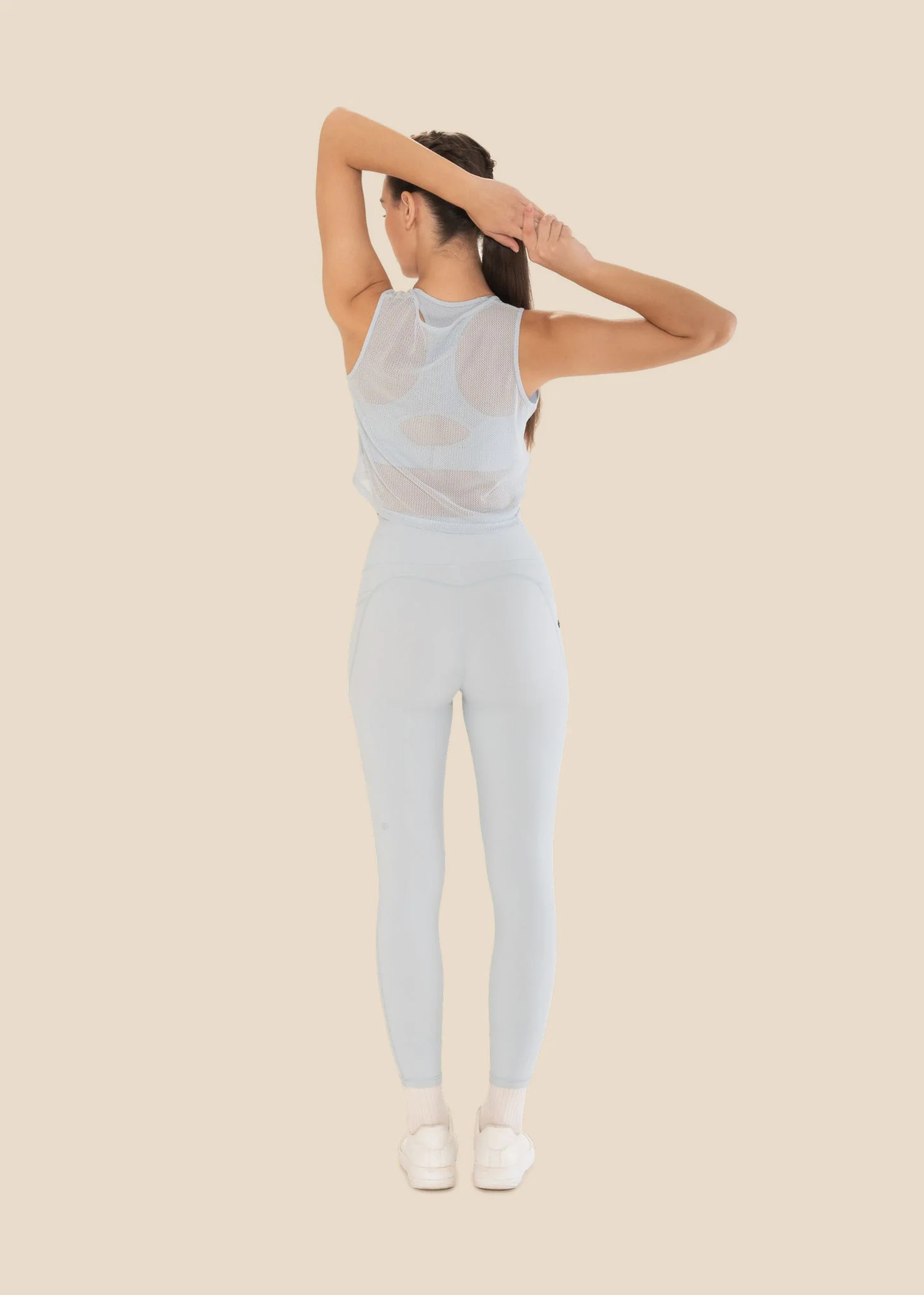 StrchFlex Power soft Leggings - Powder Blue - Image 6