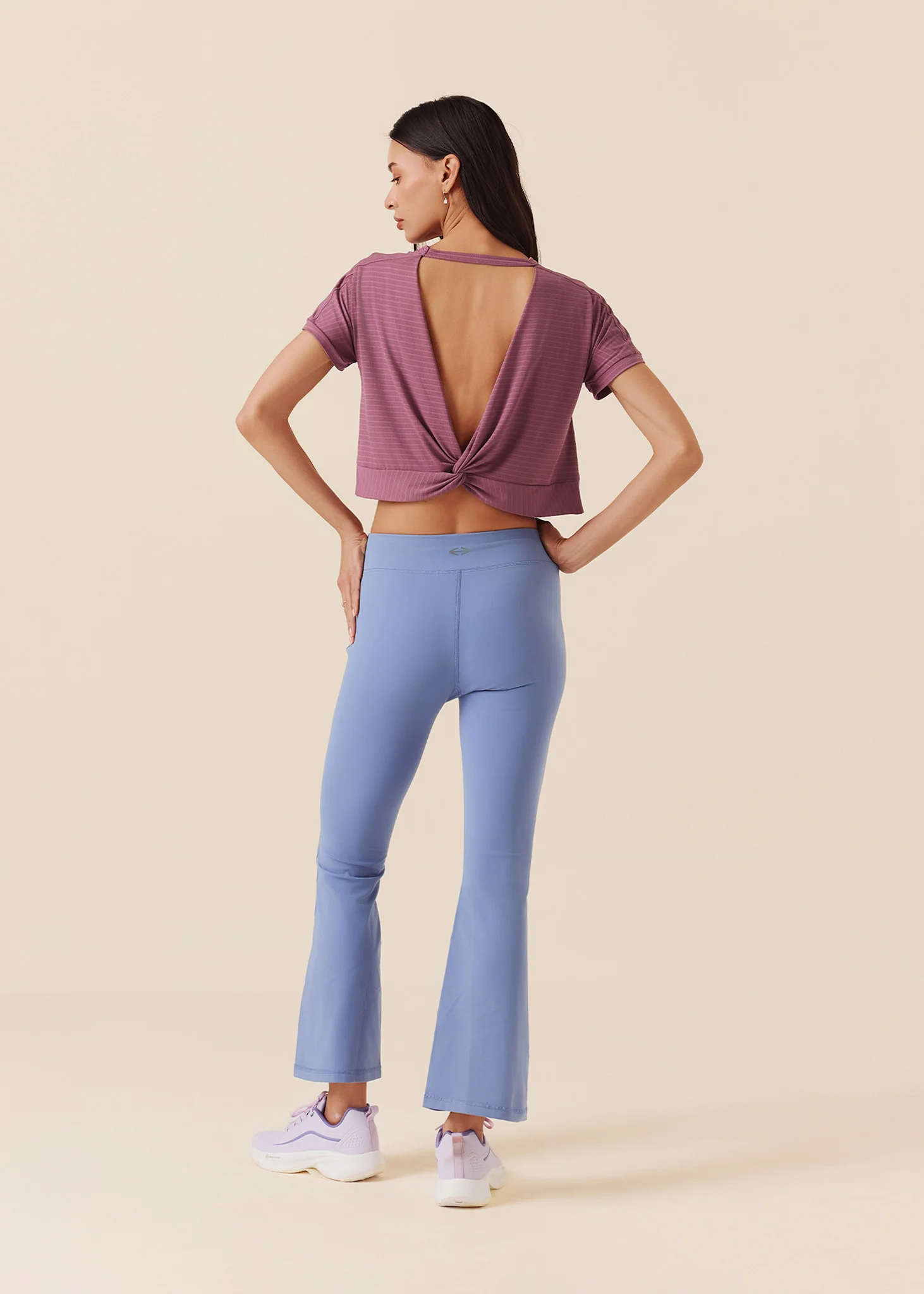 Women Quick Dry Workout Top - Grape Nector - Image 6