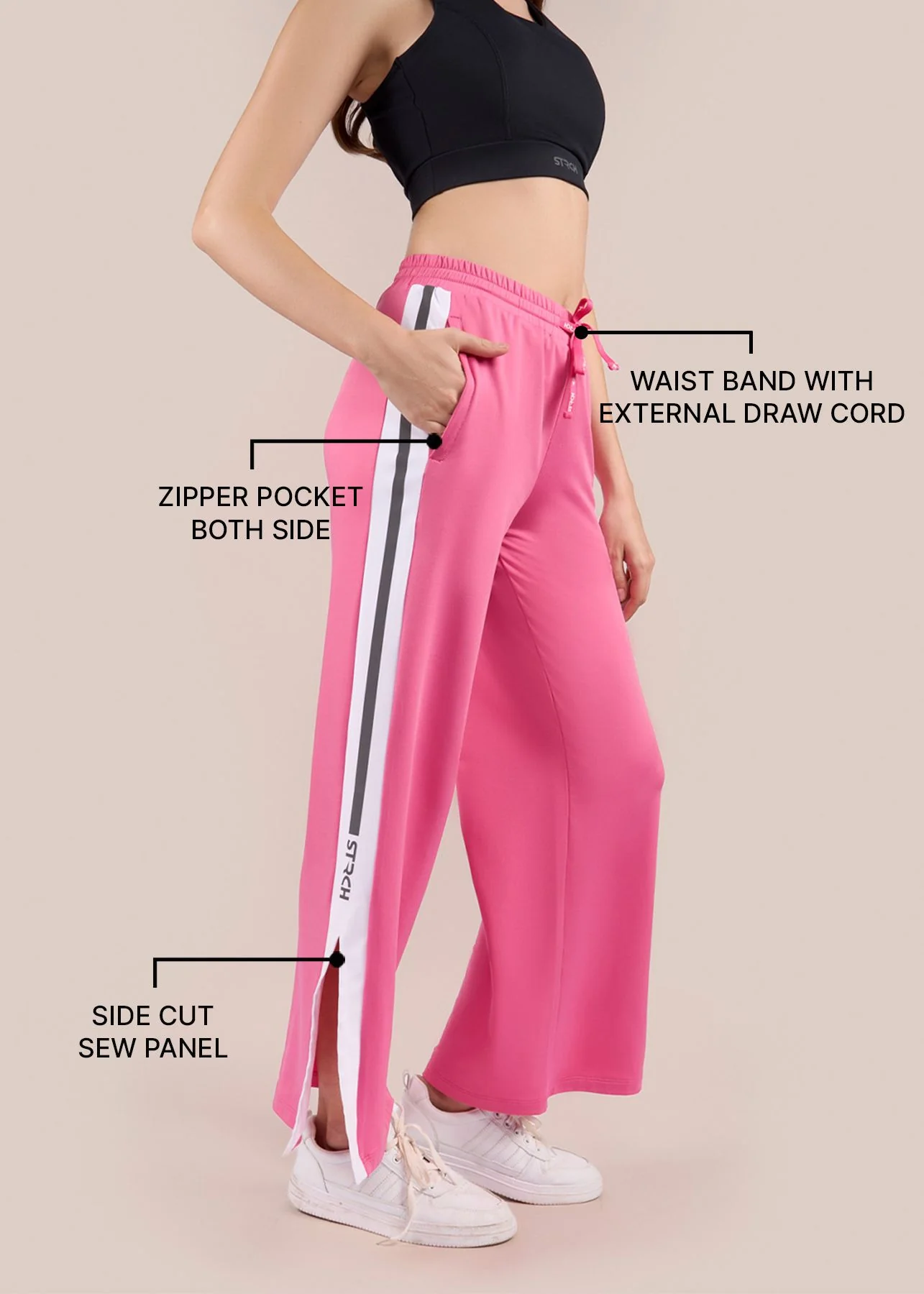 Play Core Workout Track Pant - Hot Pink - Image 3
