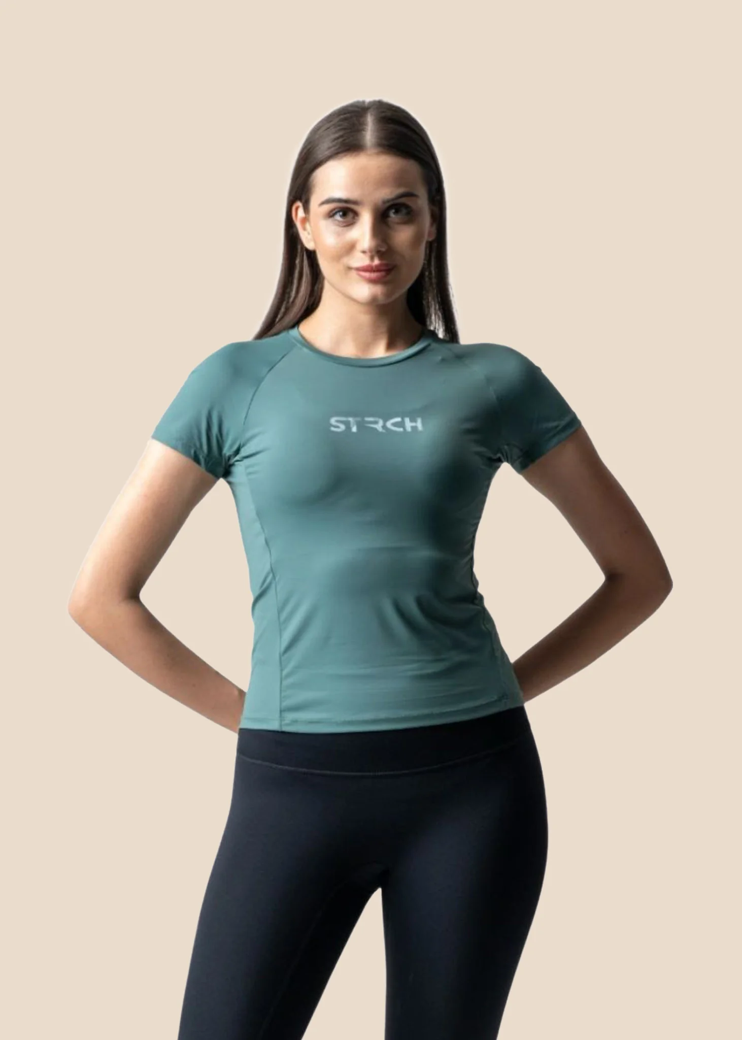 Women Running T Shirt - Pine