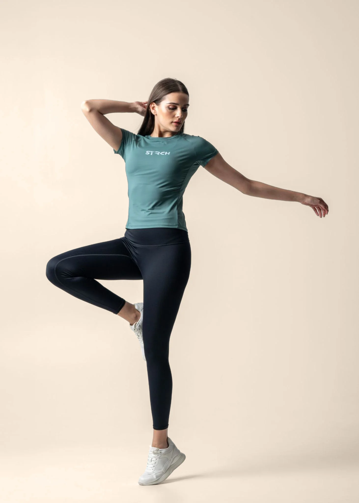 Women Running T Shirt - Pine - Image 2