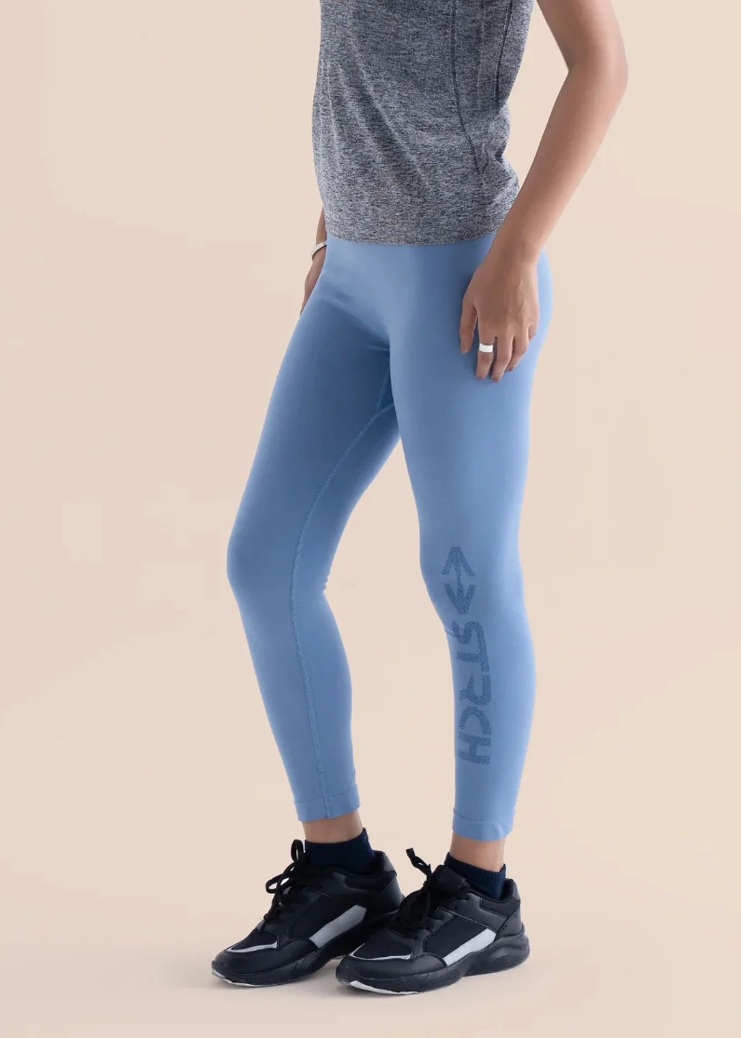 Seamless Workout Core leggings - Coronet Blue
