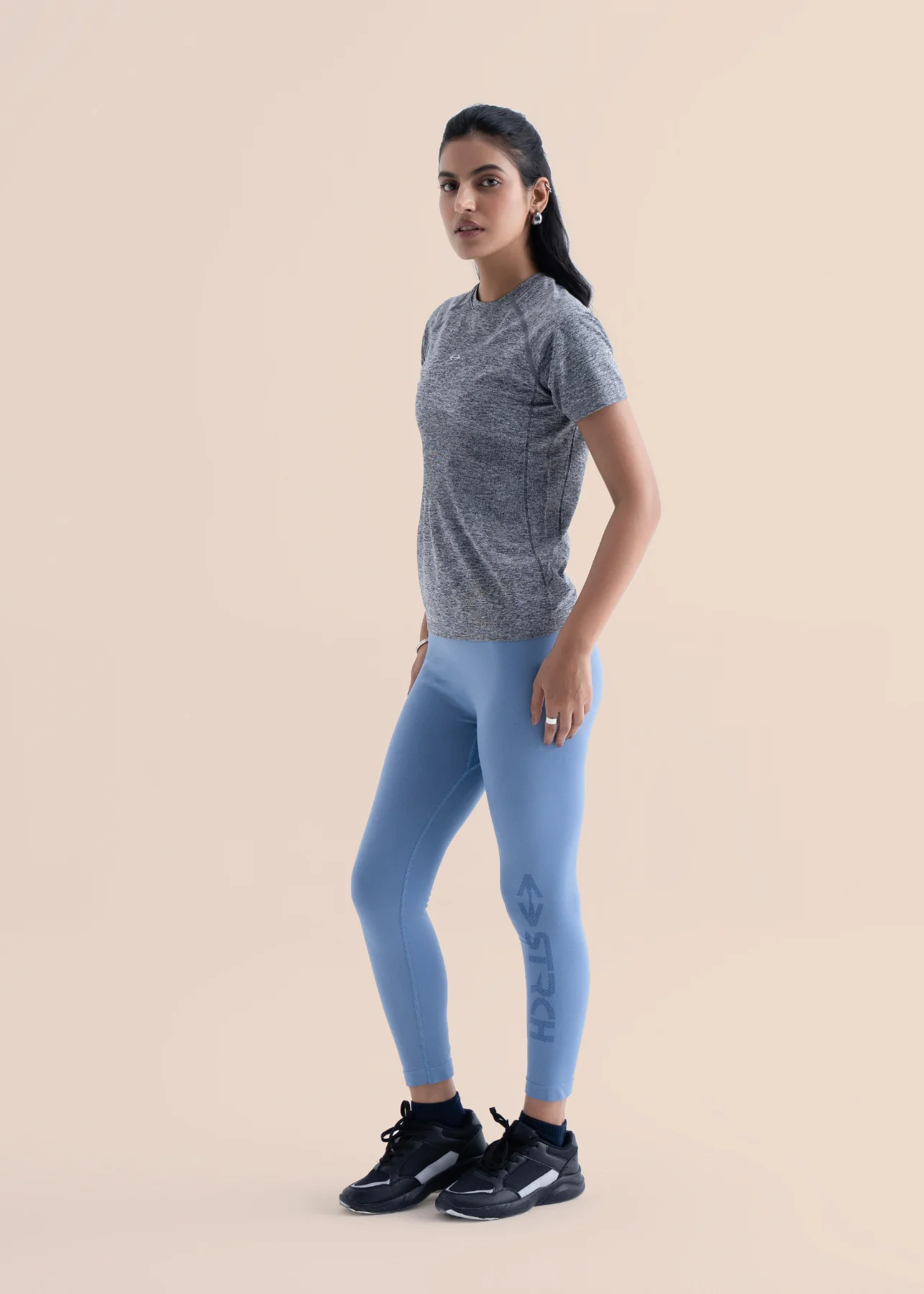 Seamless Workout Core leggings - Coronet Blue - Image 2