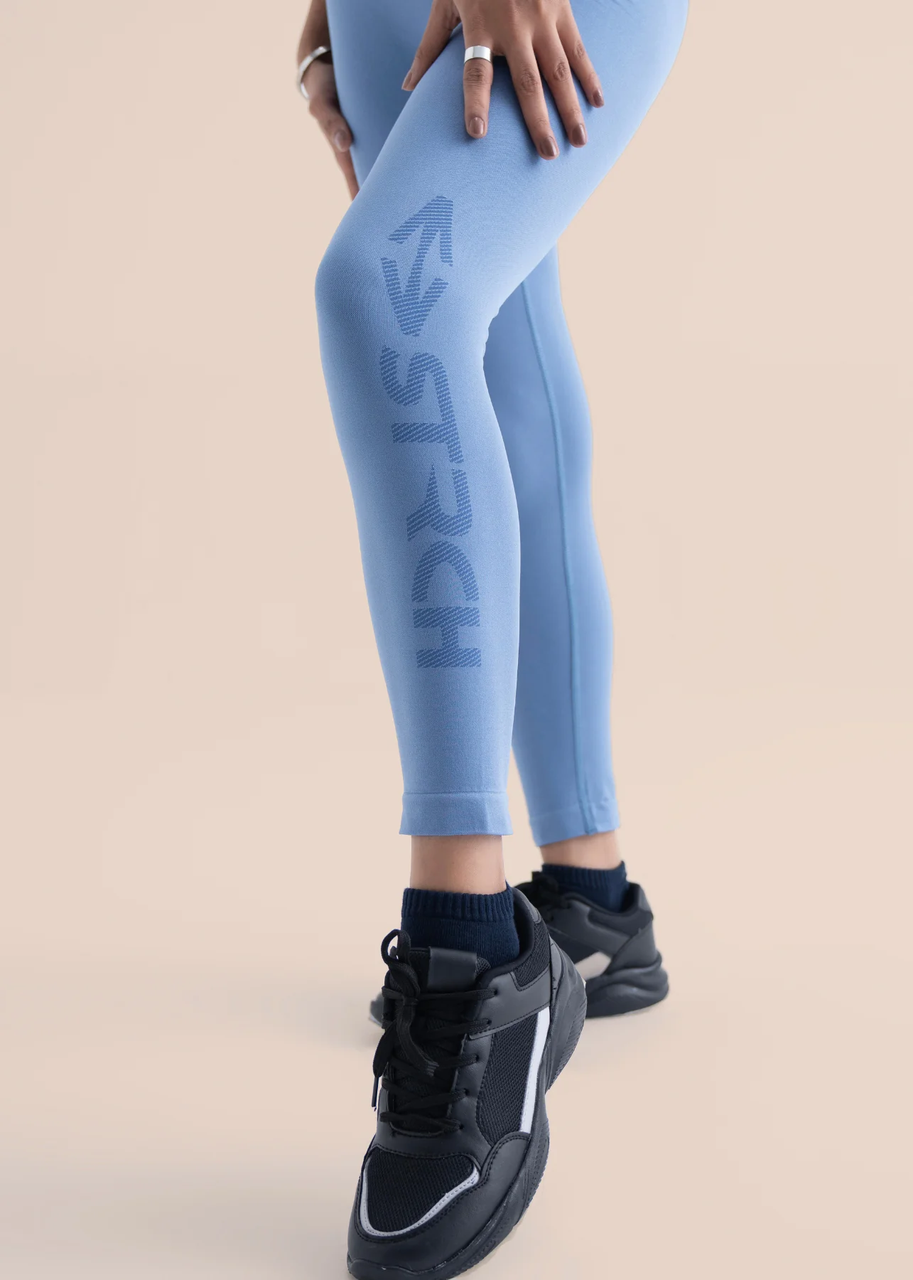 Seamless Workout Core leggings - Coronet Blue - Image 5
