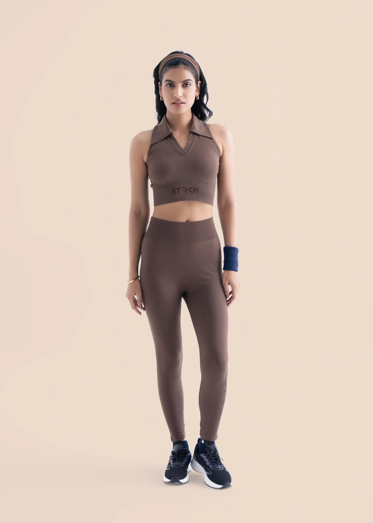 Seamless Workout Core leggings - Mocha Brown - Image 2