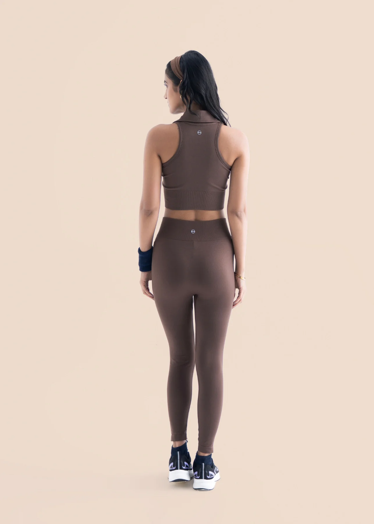 Seamless Workout Core leggings - Mocha Brown - Image 7