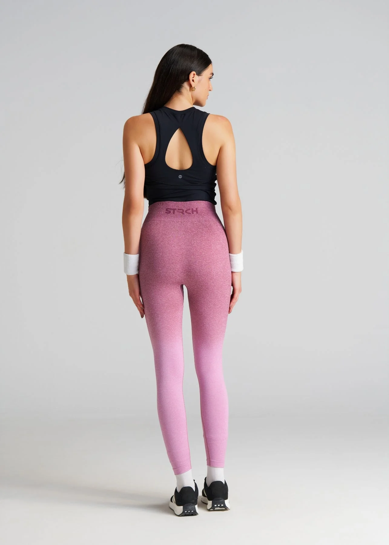 Women Seamless Ombre Leggings - Hawthorn Rose - Image 2