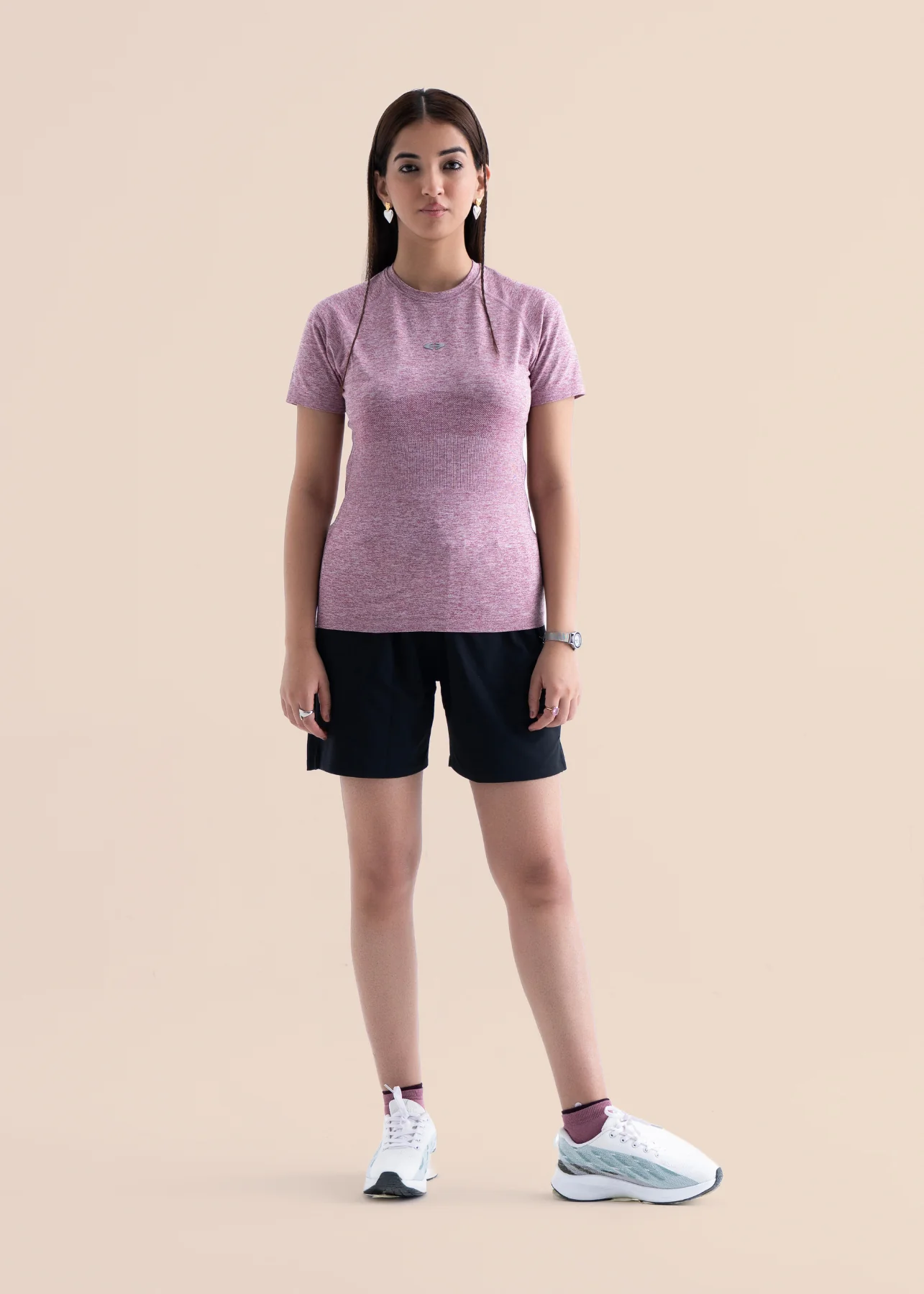 Seamless workout Regular Tee - Rose