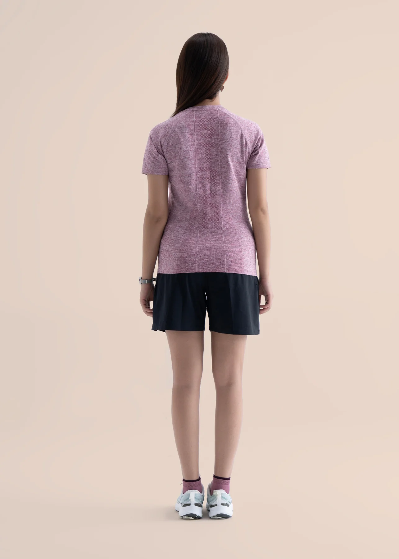 Seamless workout Regular Tee - Rose - Image 5