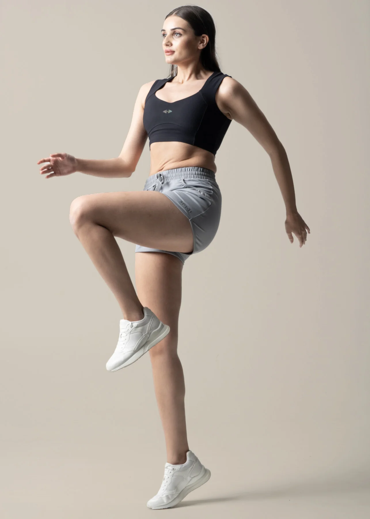 StrchFlex Fitted Shorts - Ice Grey - Image 2