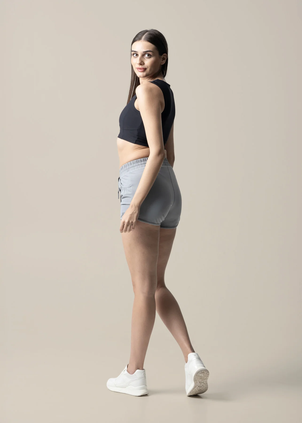StrchFlex Fitted Shorts - Ice Grey - Image 5