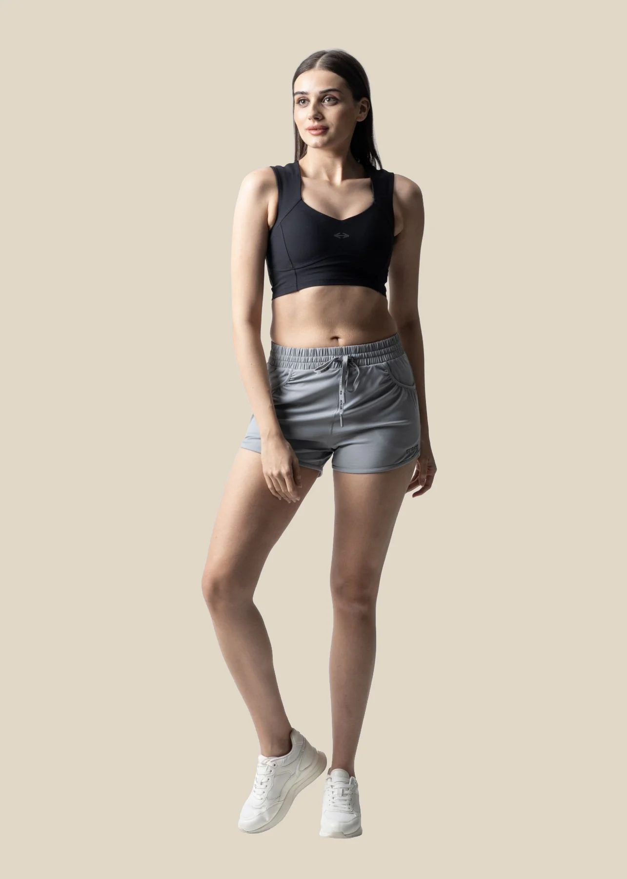 StrchFlex Fitted Shorts - Ice Grey - Image 6