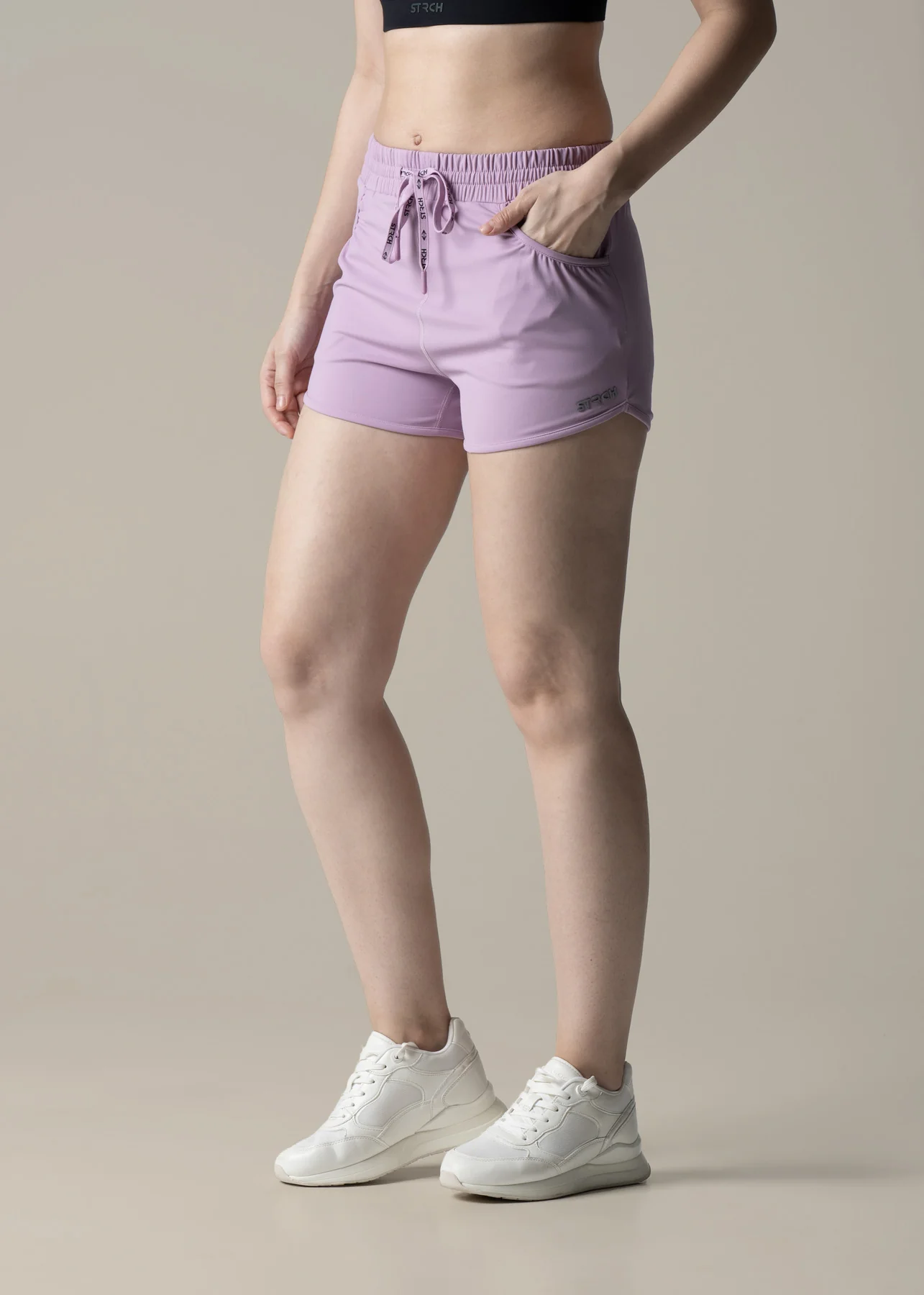 StrchFlex Fitted Shorts - Lavendar - Image 5