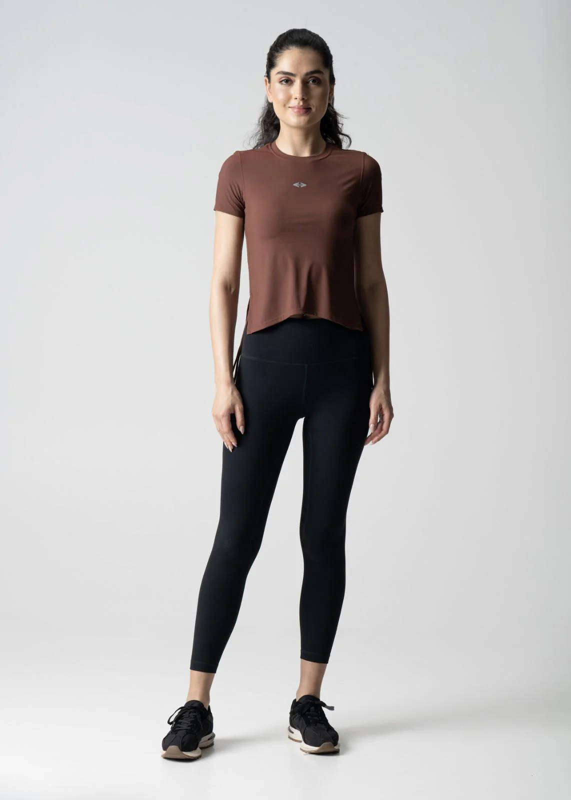 Women Side Tie Crop Top - Brown - Image 3